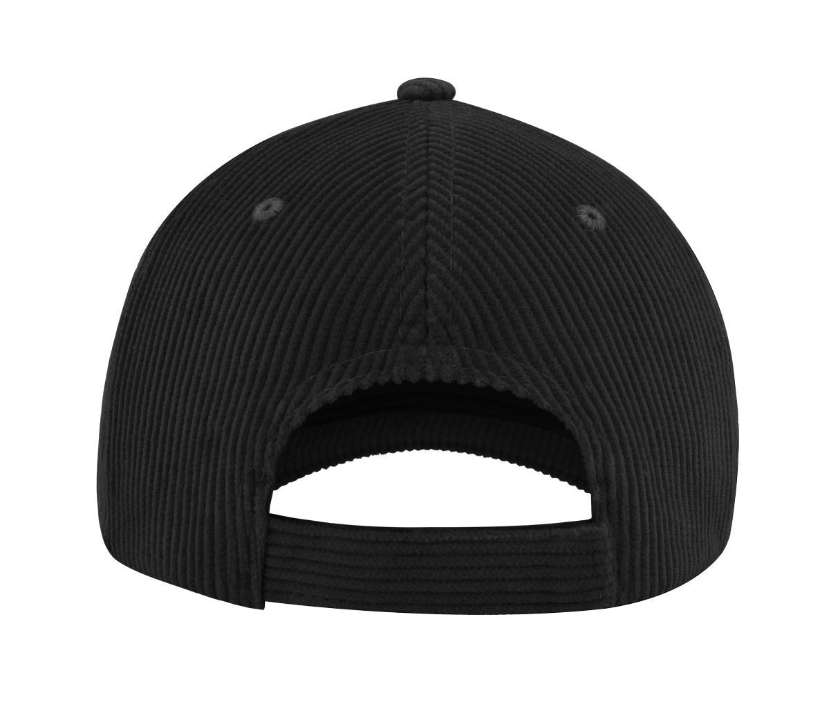 Casquette Aspect Velours Côtelé - Black