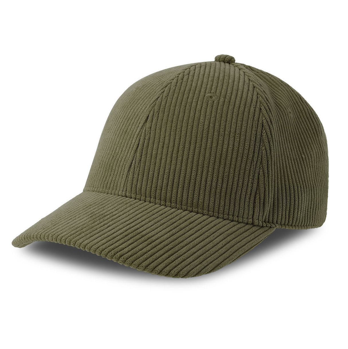 Casquette Aspect Velours Côtelé - Olive