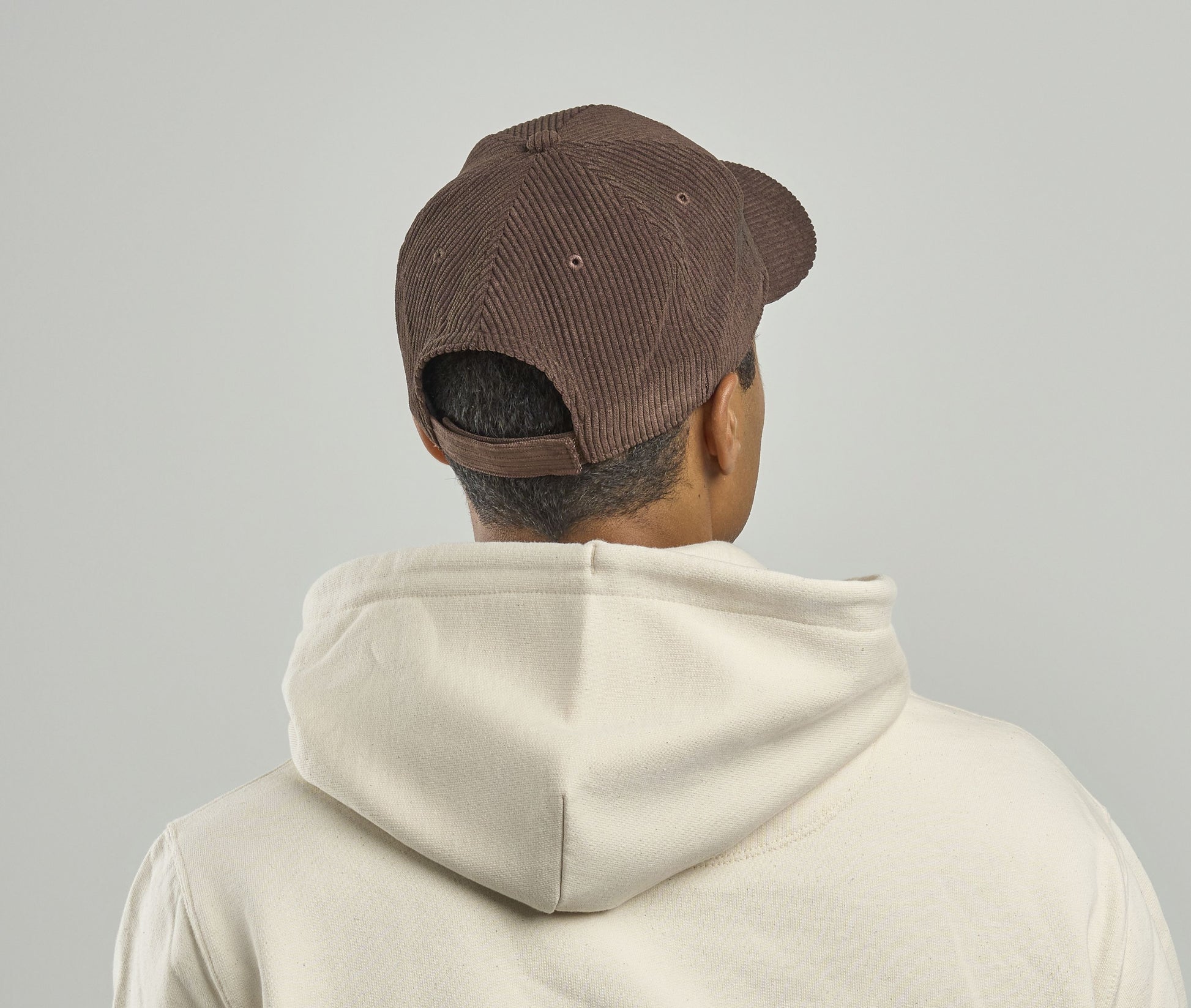 Casquette aspect velours côtelé
