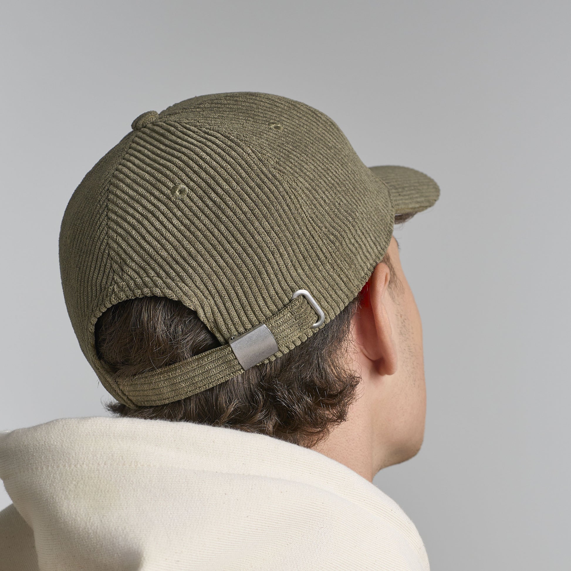 Casquette aspect velours côtelé