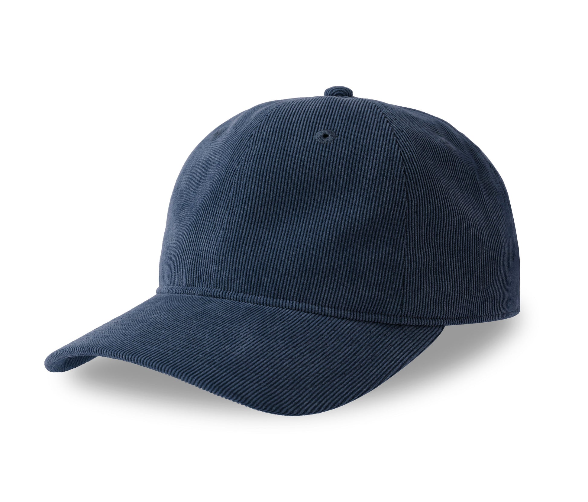 Casquette Aspect Velours Côtelé Fin - Navy