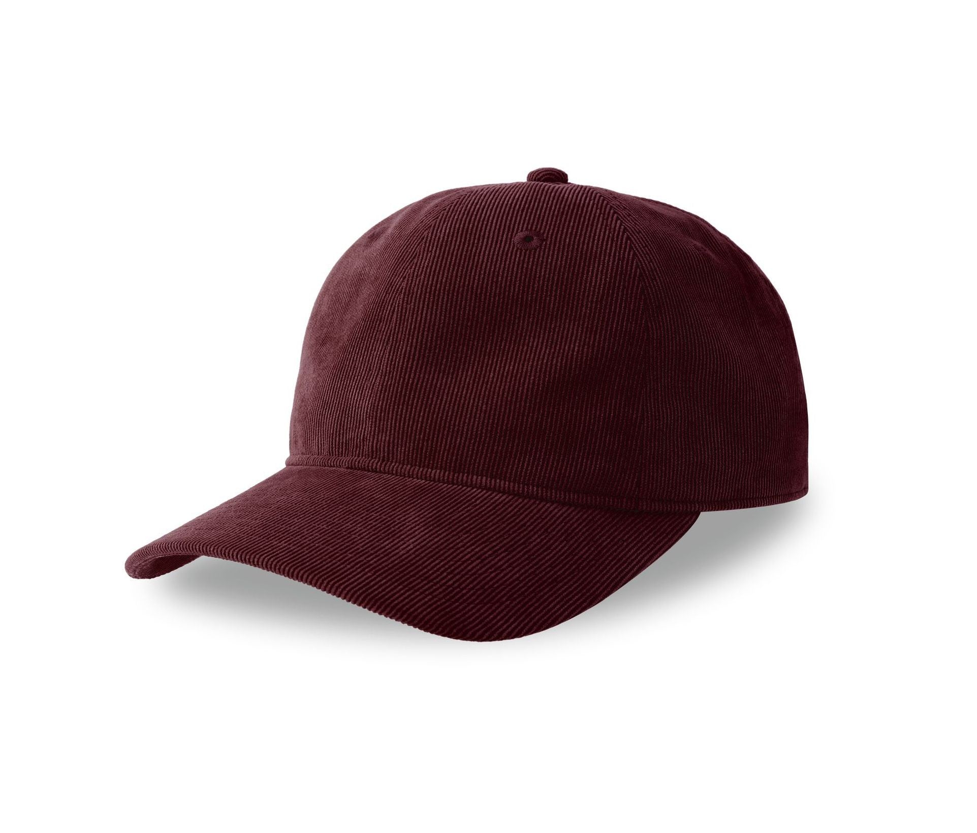 Casquette Aspect Velours Côtelé Fin - Burgundy
