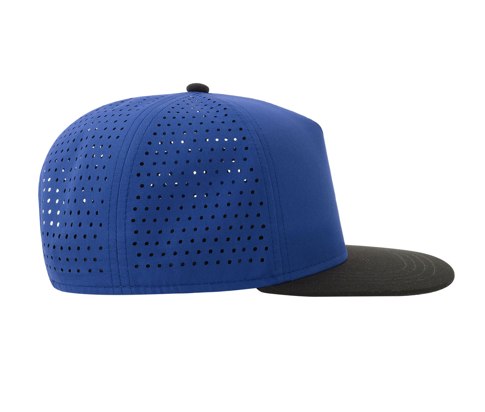 Casquette Visière Plate en Polyester Recyclé - Royal/black