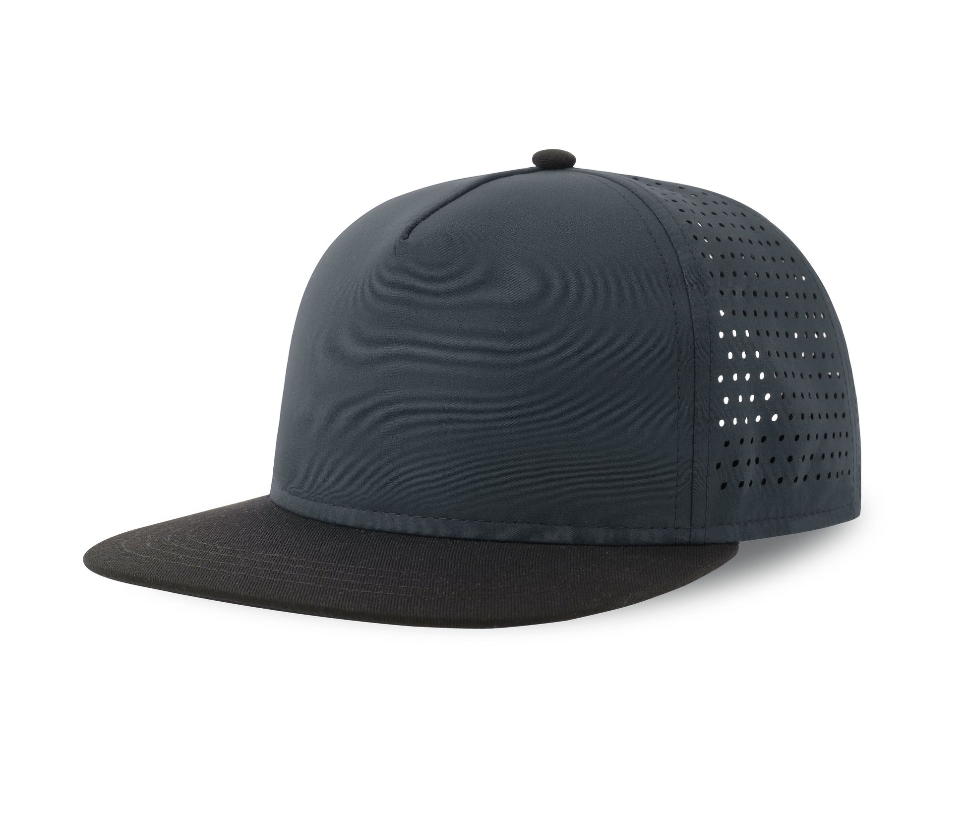 Casquette Visière Plate en Polyester Recyclé - Navy / Black