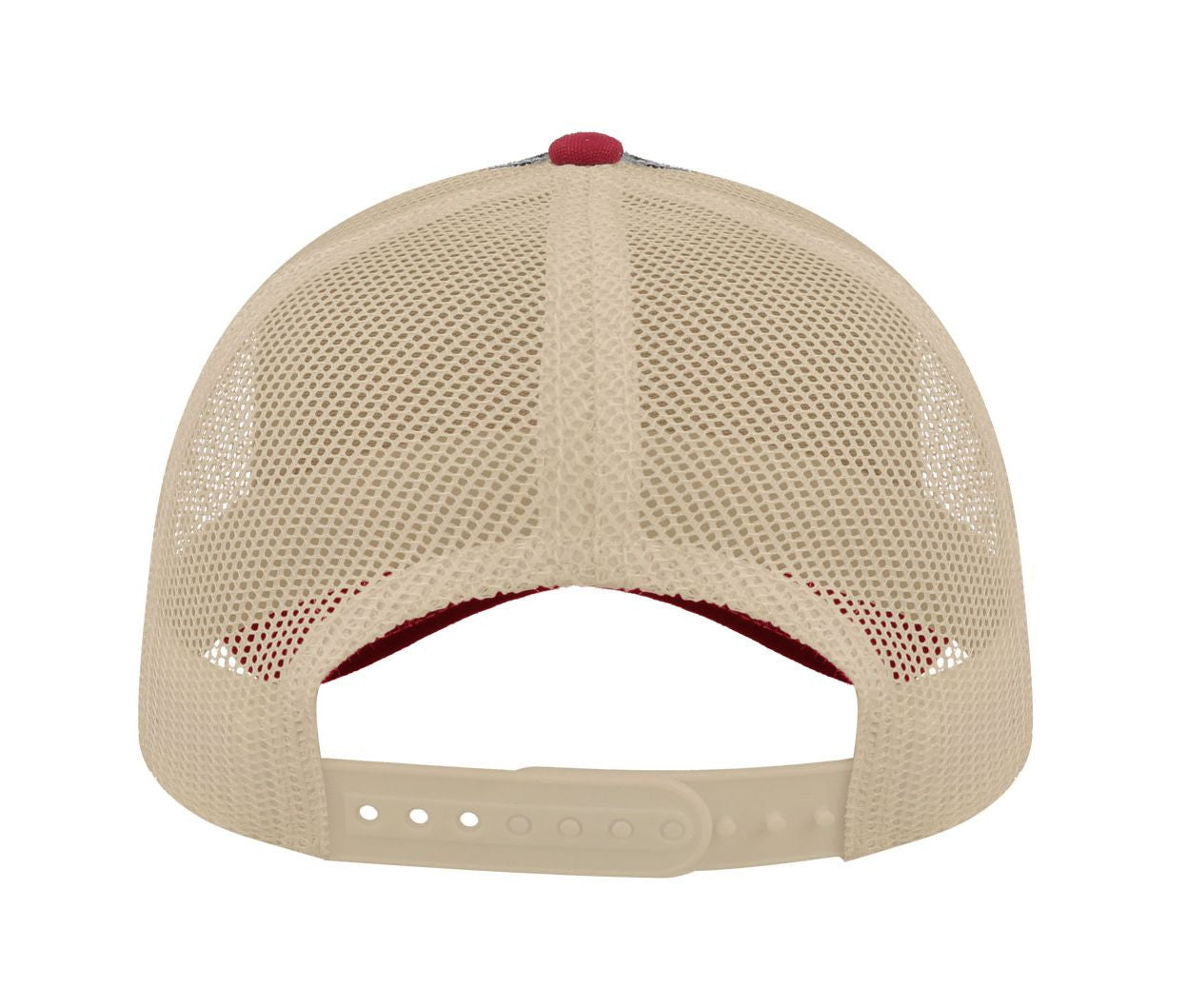 Casquette Rapper en Polyester Canvas Recyclé - Navy / Burgundy / Khaki