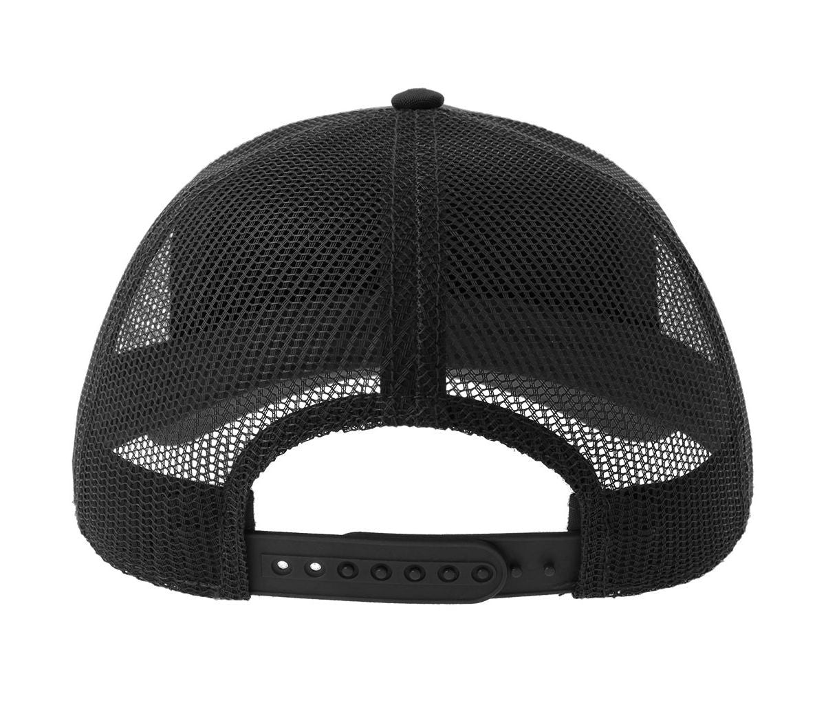 Casquette Rapper en Polyester Canvas Recyclé - Black/black