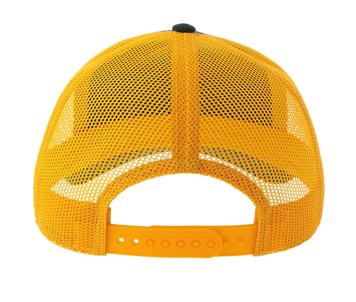 Casquette Rapper en Polyester Canvas Recyclé - Navy/yellow