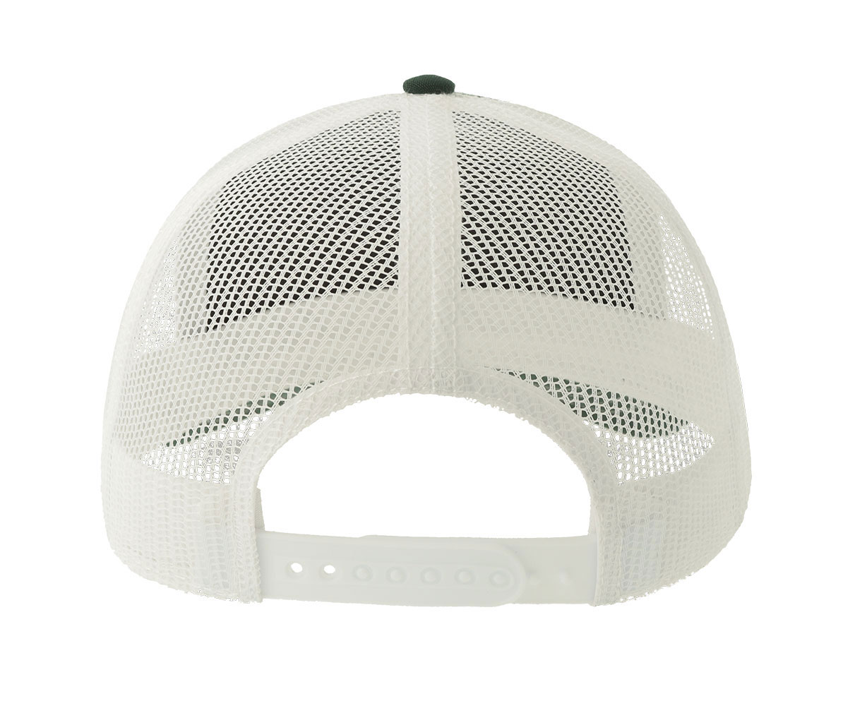 Casquette Rapper en Polyester Canvas Recyclé - Bottle Green/white