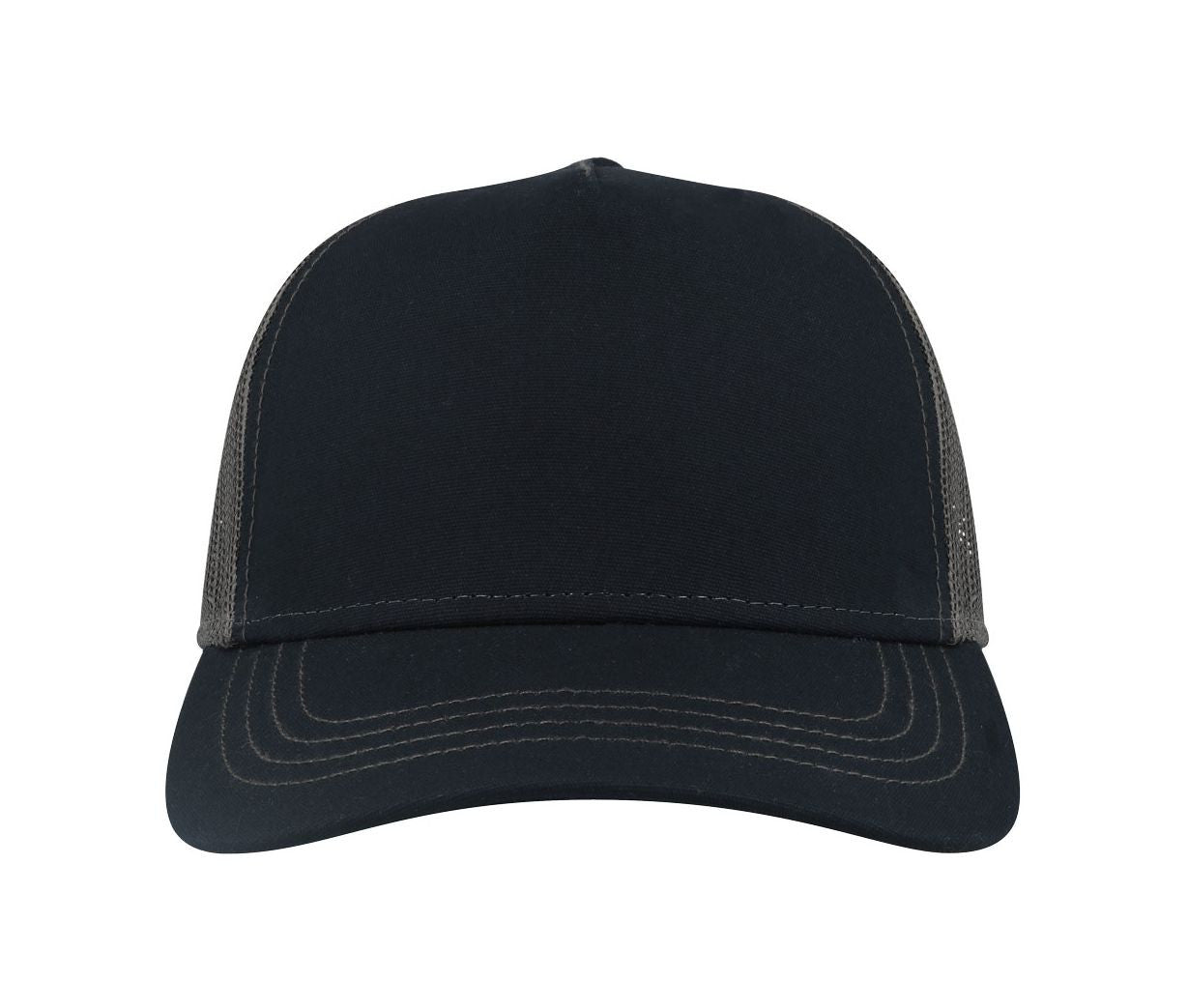 Casquette Rapper en Polyester Canvas Recyclé - Navy / Dark Grey