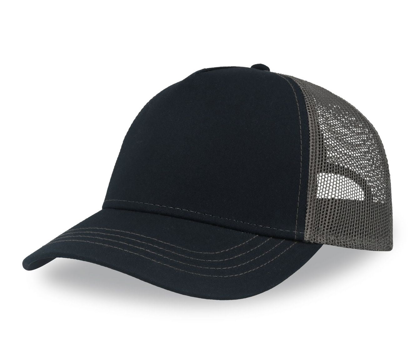 Casquette Rapper en Polyester Canvas Recyclé - Navy / Dark Grey