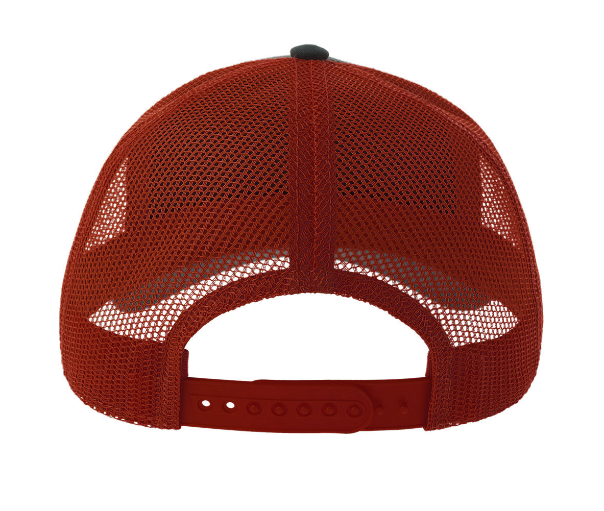 Casquette Rapper en Polyester Canvas Recyclé - Navy/burgundy