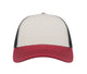 White / Burgundy / Black