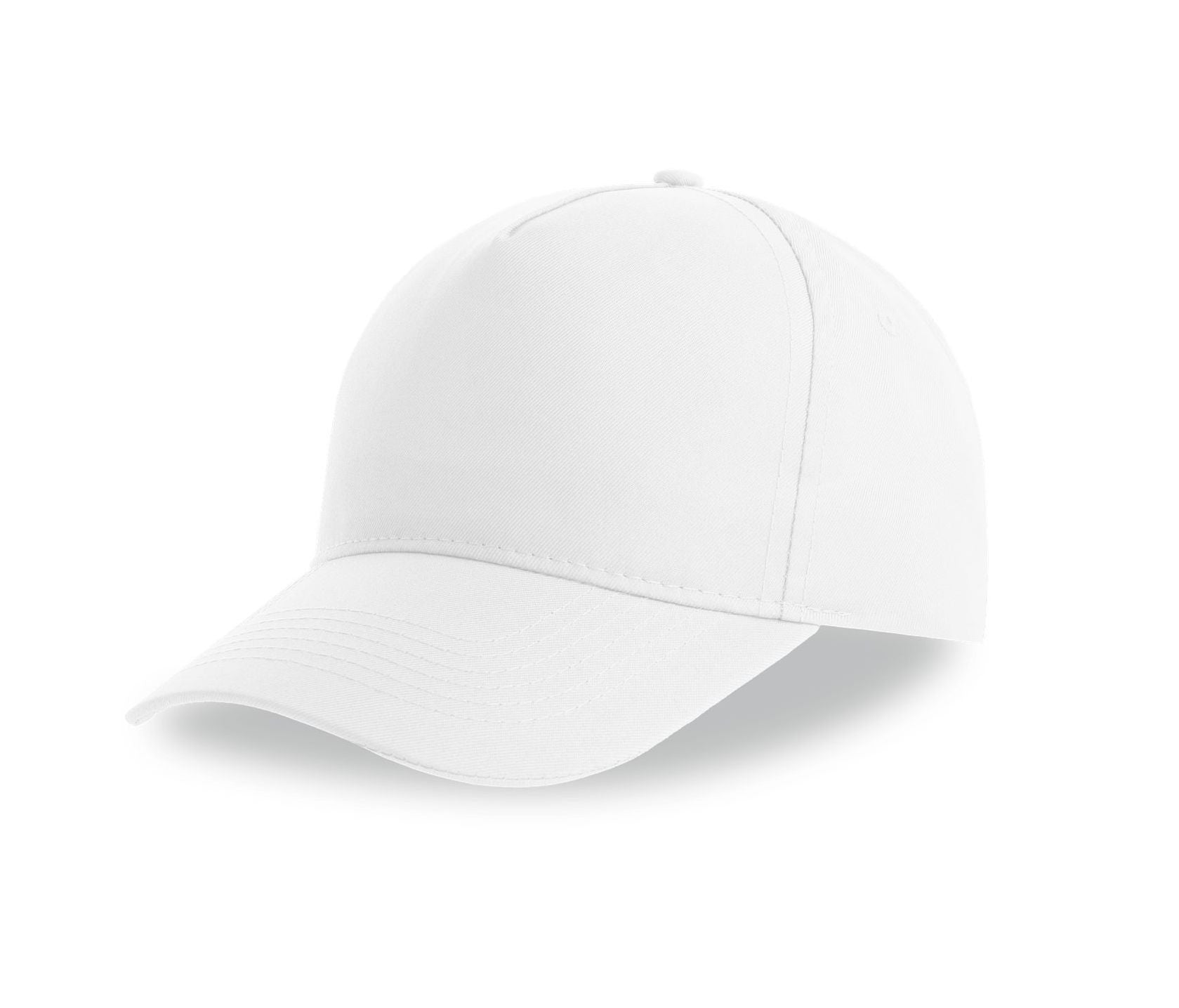 Casquette Baseball 5 Pans en Polyester Recyclé - White