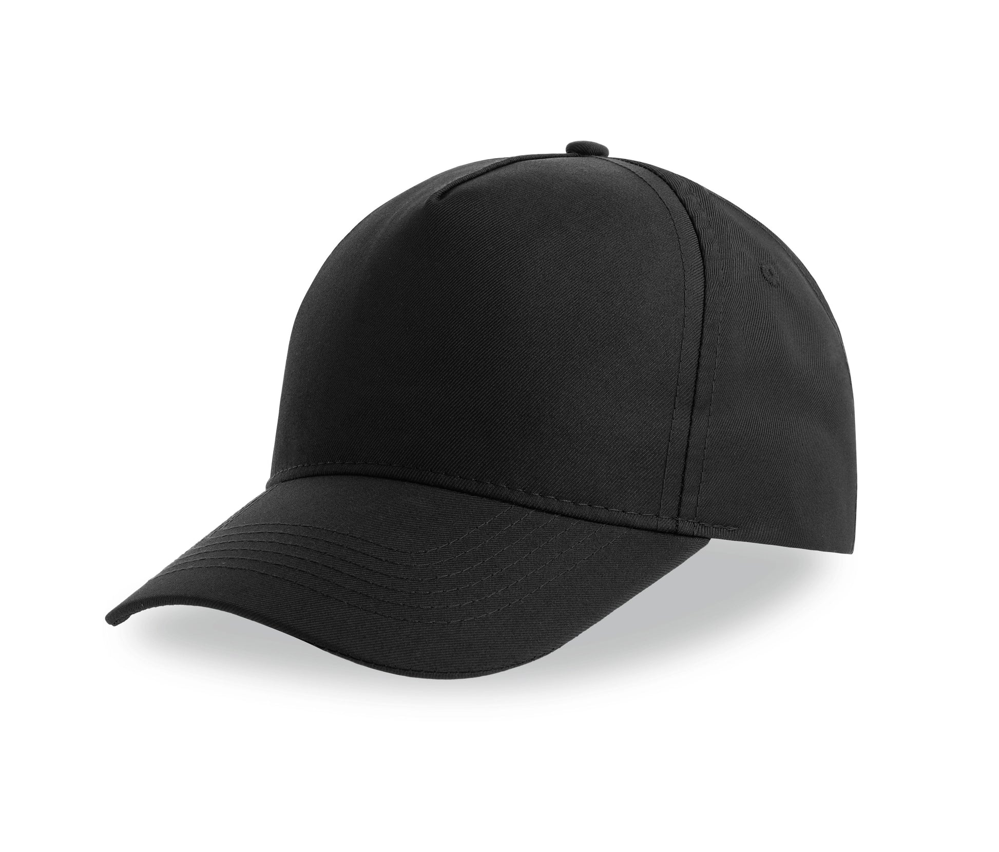 Casquette Baseball 5 Pans en Polyester Recyclé - Black