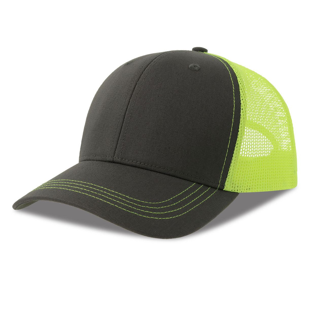 Casquette Trucker - Dark Grey / Fluo Yellow