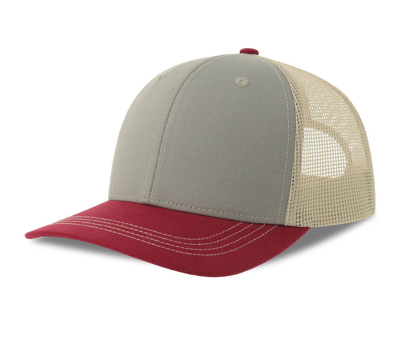 Casquette Trucker - Grey/cardinal/stone