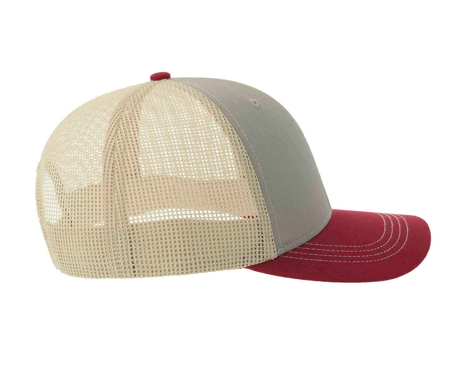 Casquette Trucker - Grey/cardinal/stone