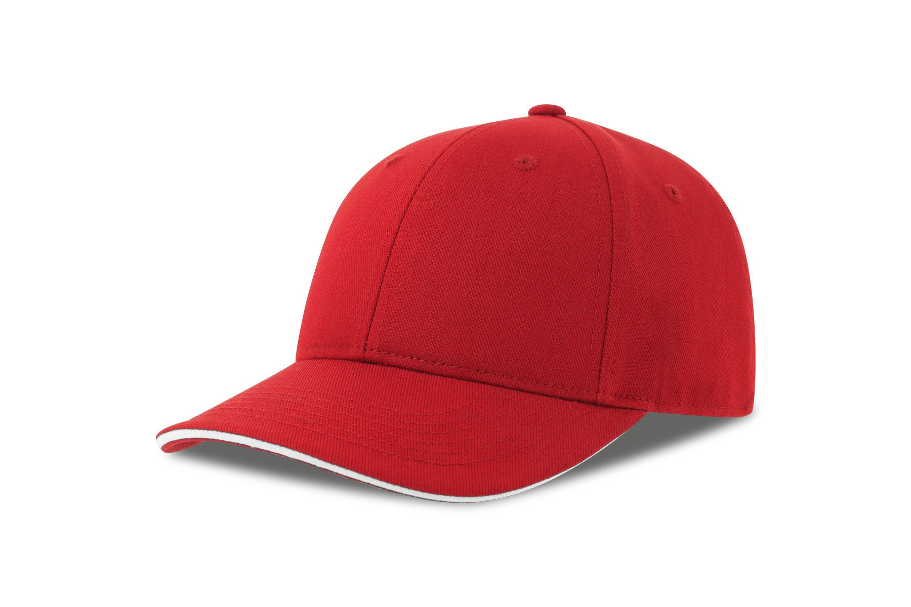 Casquette 6 Pans Contrastée - Red / White