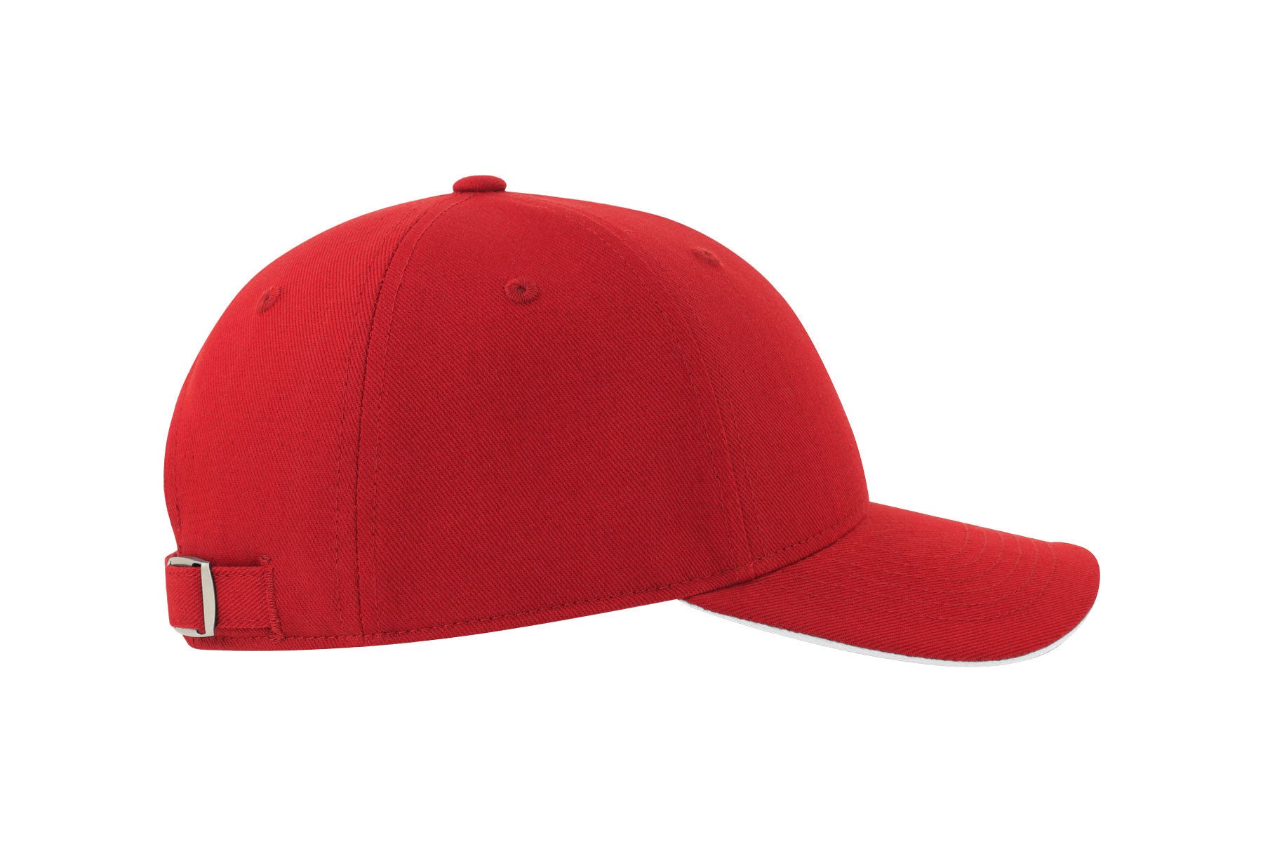 Casquette 6 Pans Contrastée - Red / White