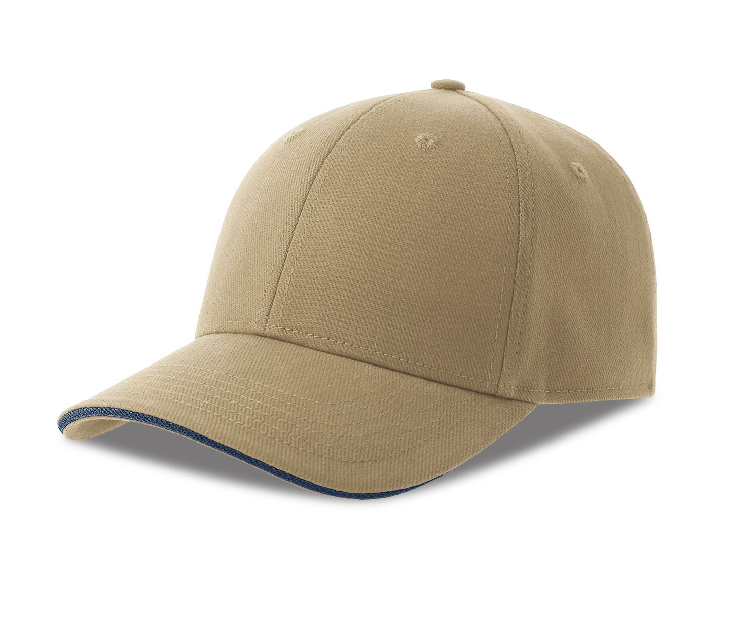 Casquette 6 Pans Contrastée - Kaki