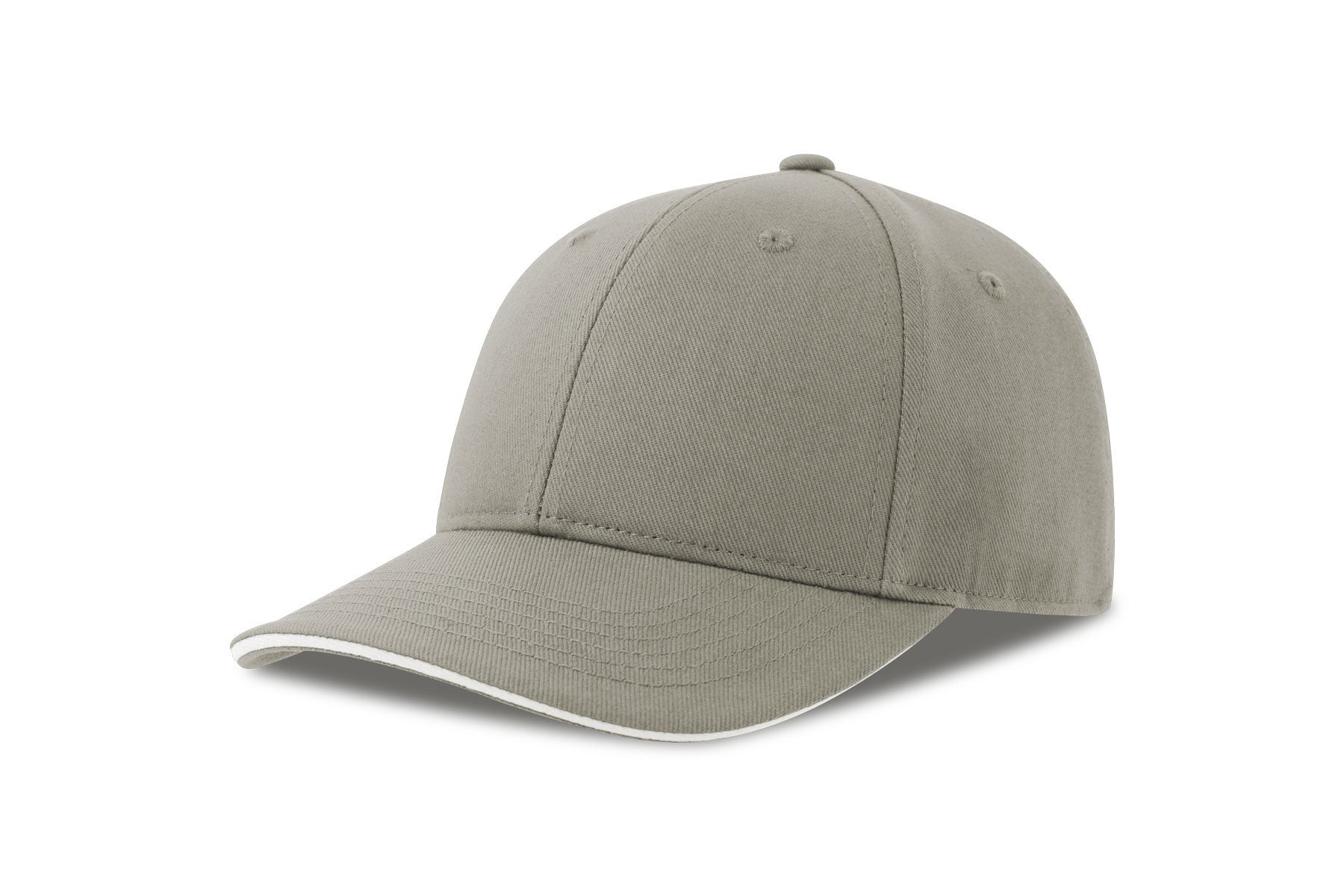 Casquette 6 Pans Contrastée - Grey / White
