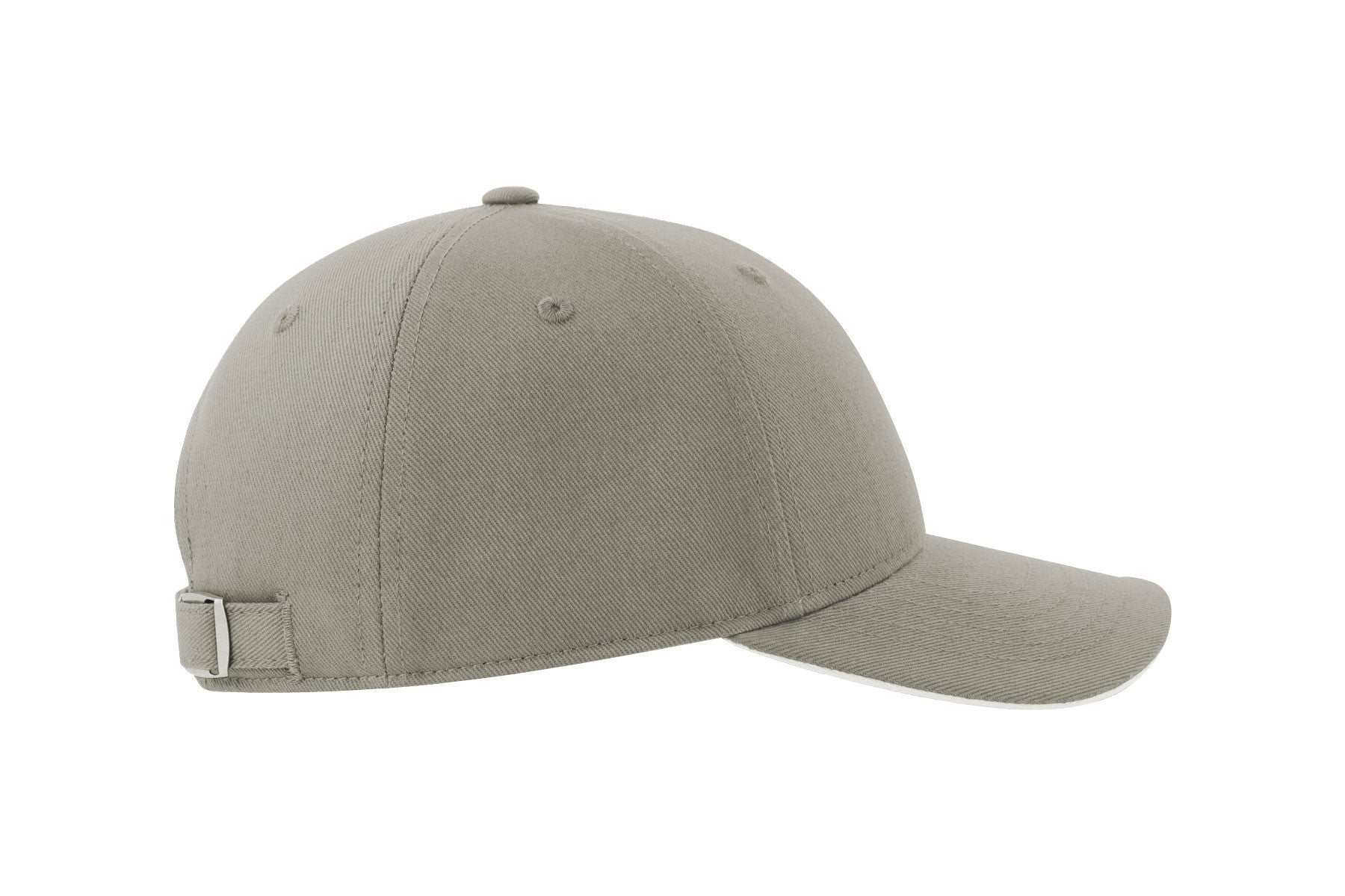 Casquette 6 Pans Contrastée - Grey / White