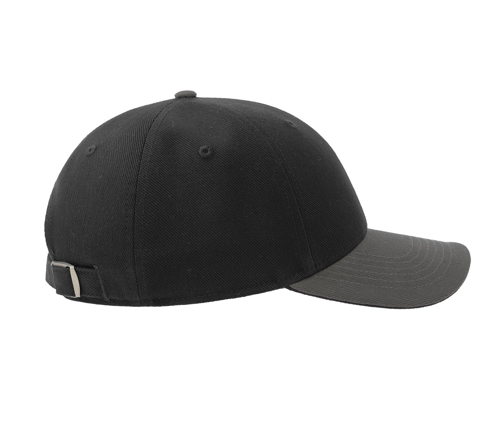 Casquette 6 Pans Contrastée - Black/grey