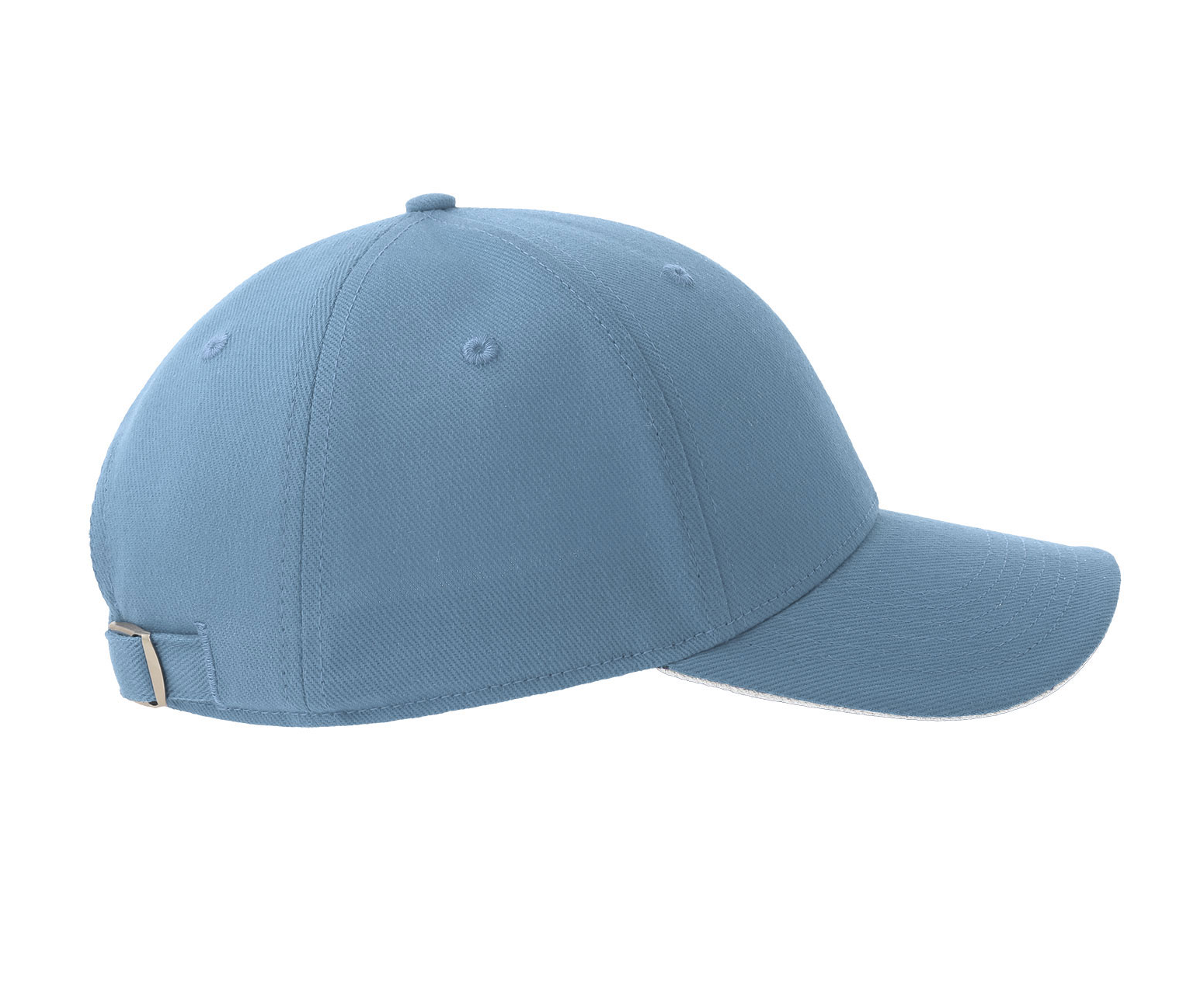Casquette 6 Pans Contrastée - Columbia Blue/white