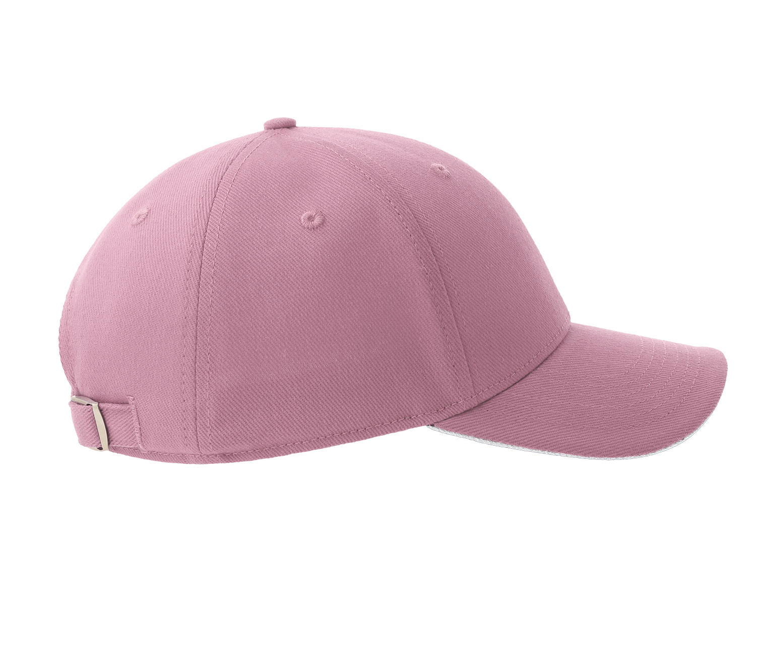 Casquette 6 Pans Contrastée - Pink/white