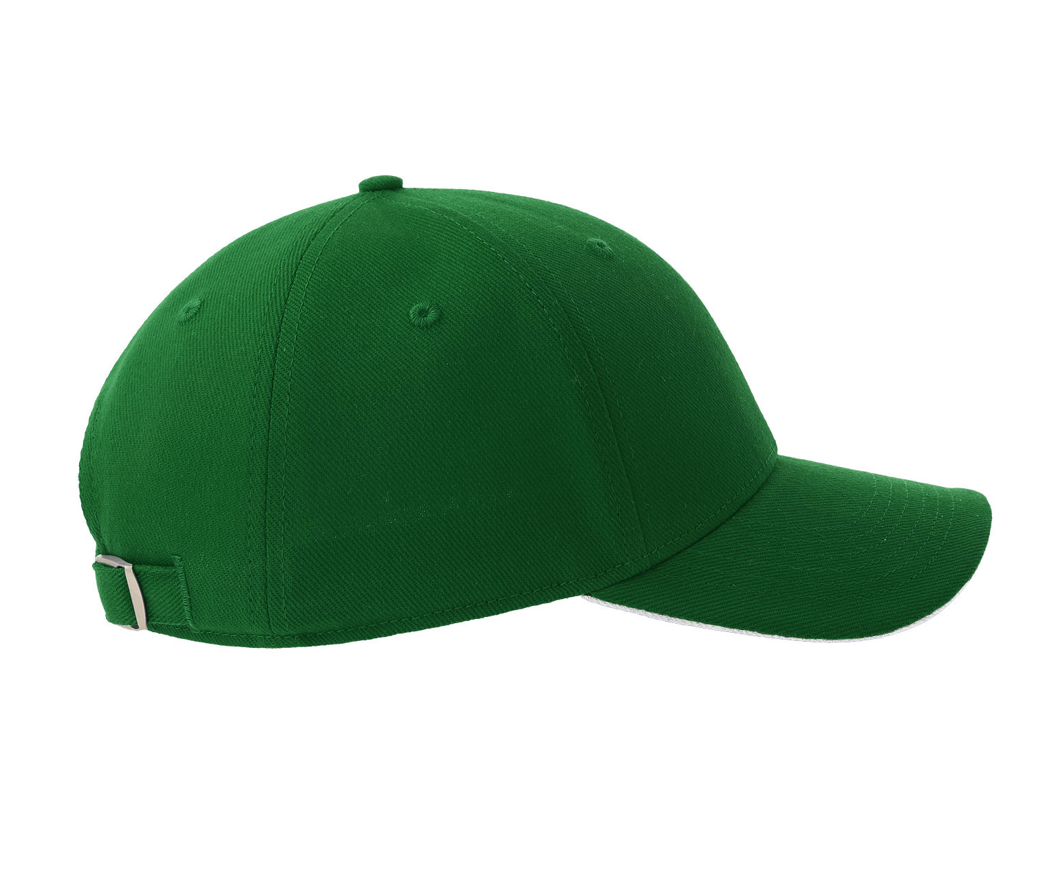 Casquette 6 Pans Contrastée - Green/white