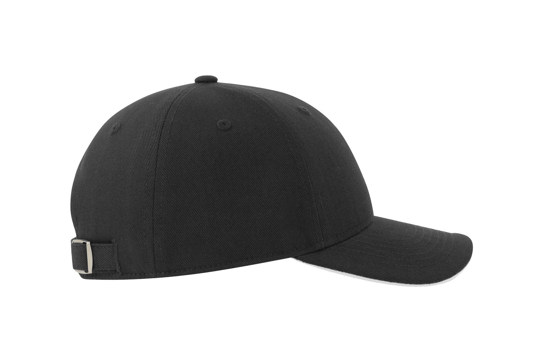 Casquette 6 Pans Contrastée - Black / White