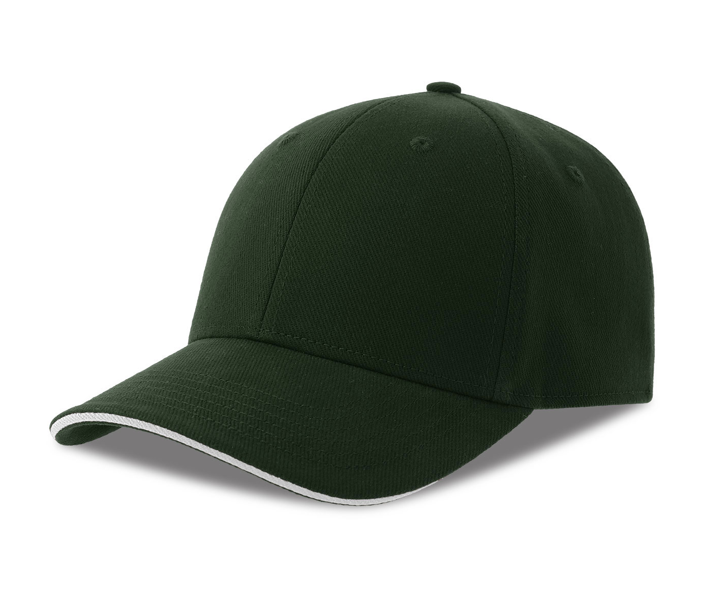 Casquette 6 Pans Contrastée - Bottle Green/white