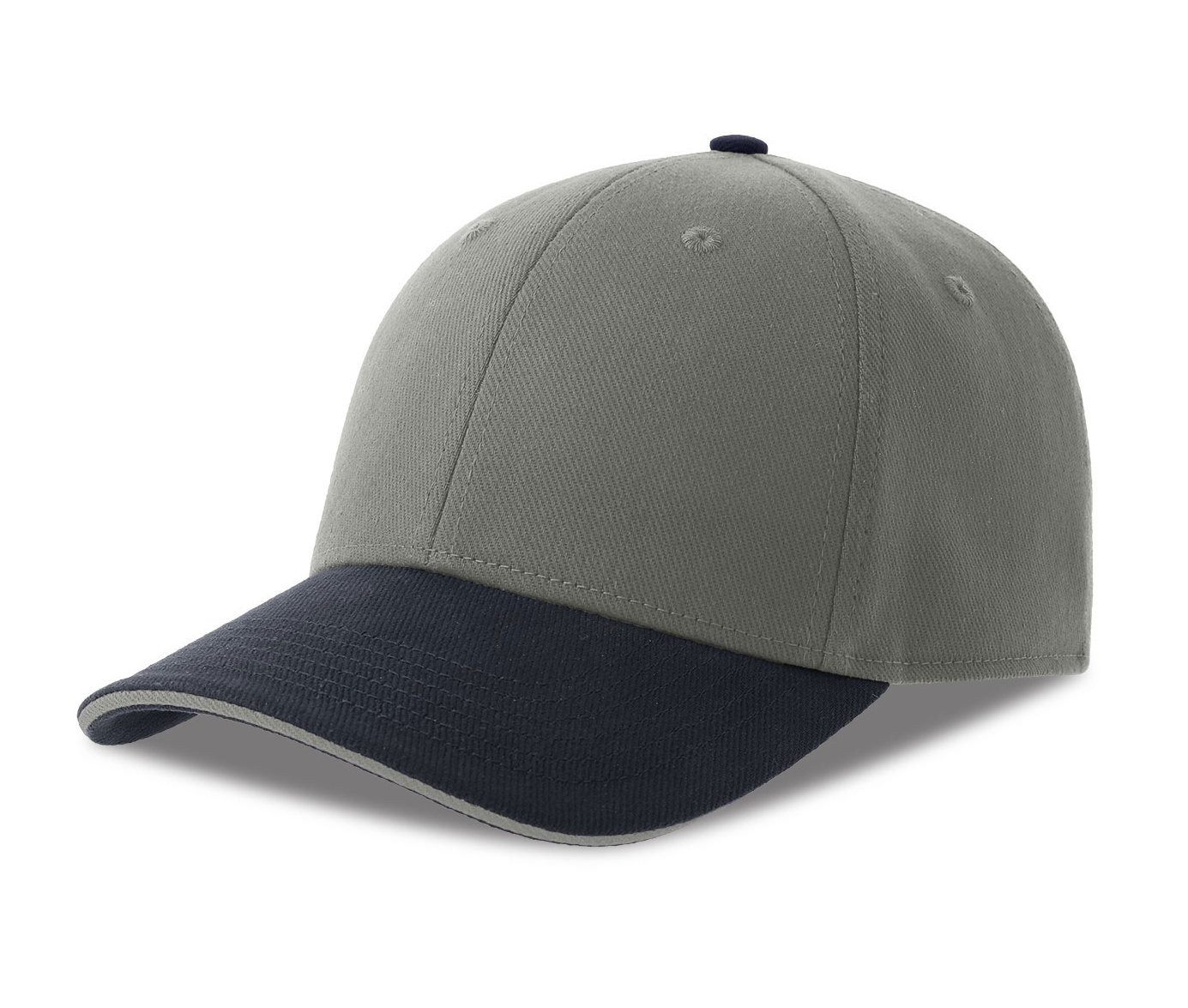 Casquette 6 Pans Contrastée - Grey/navy