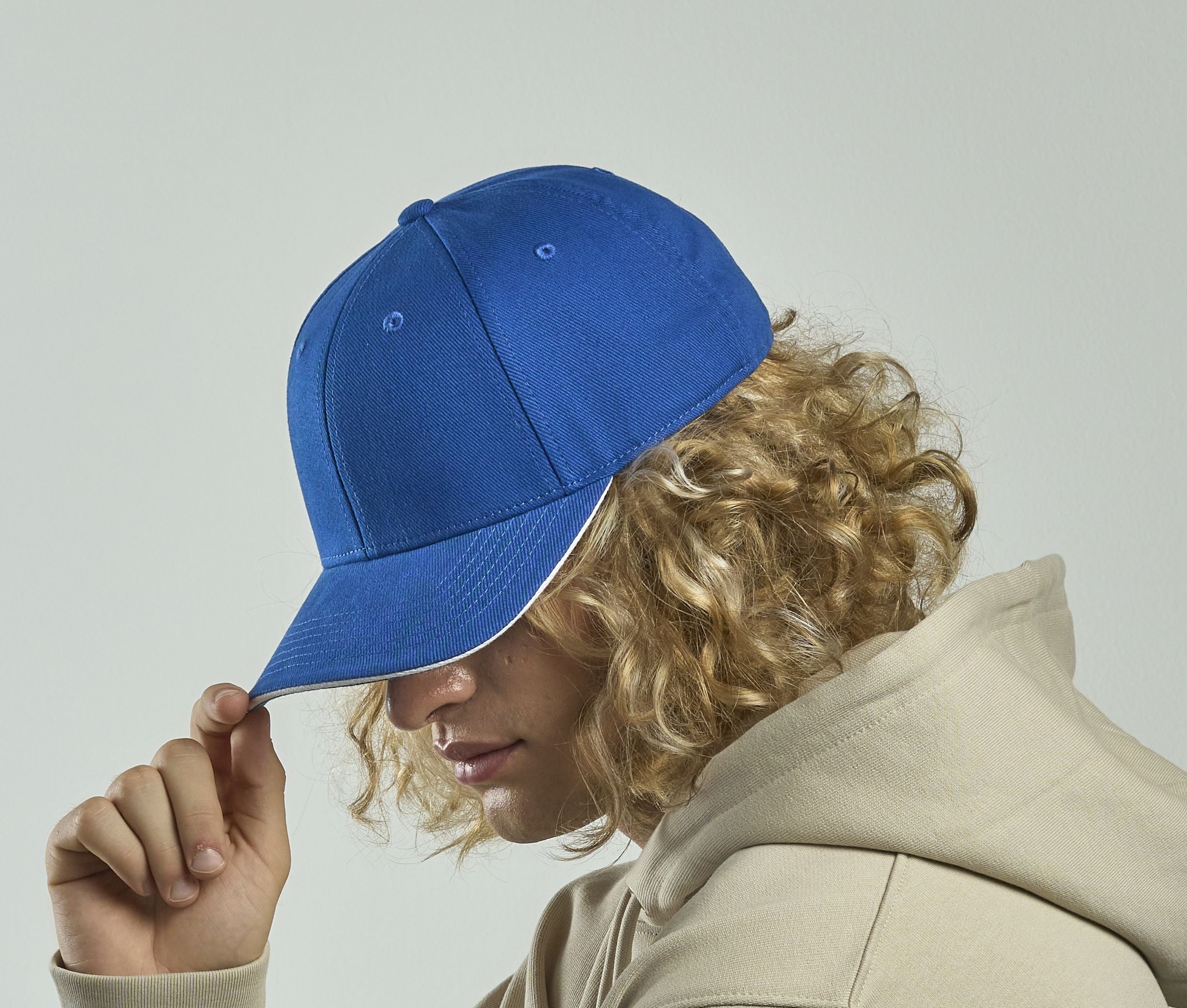Casquette 6 pans contrastée