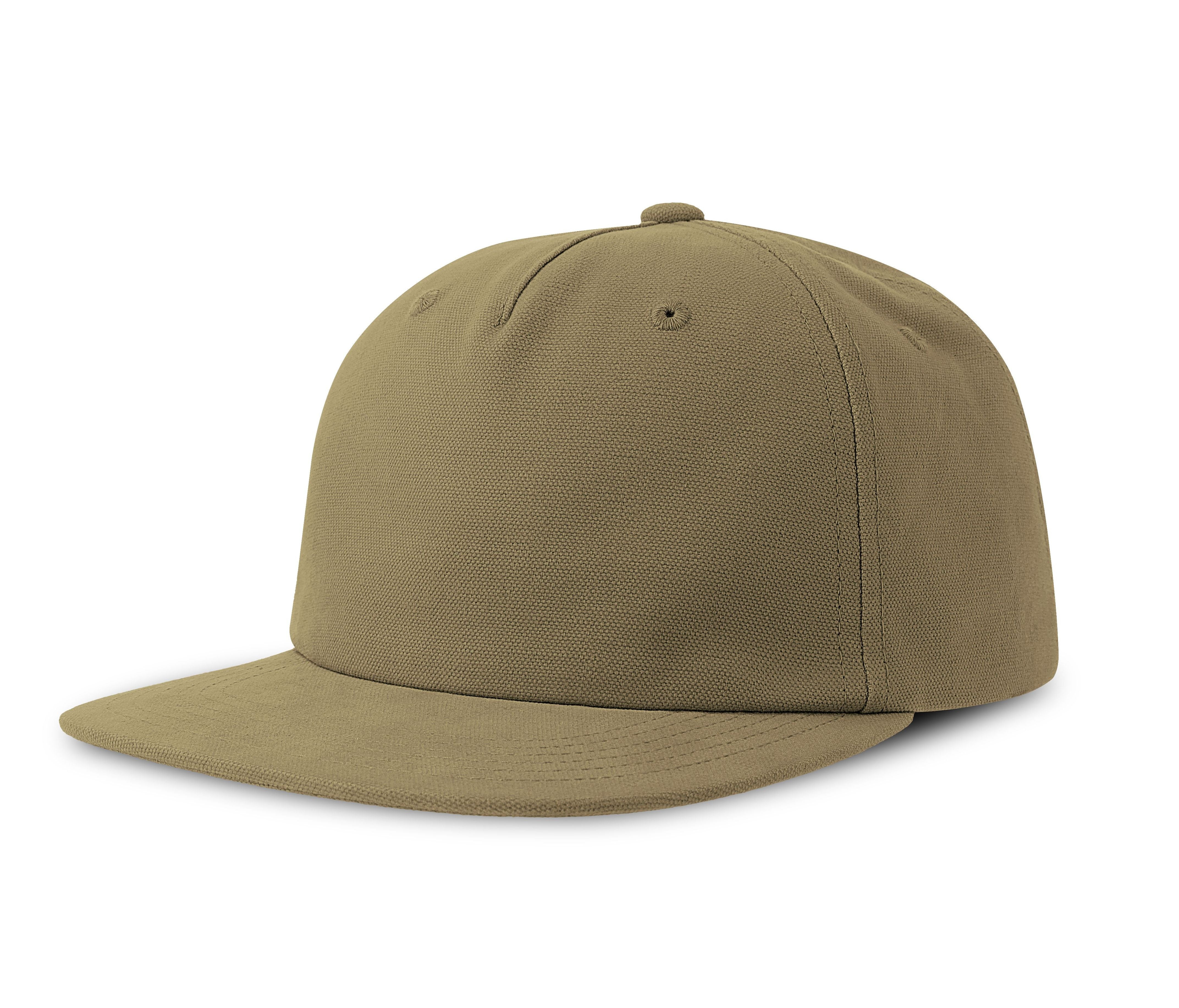 Casquette Vintage Visière Plate - Olive
