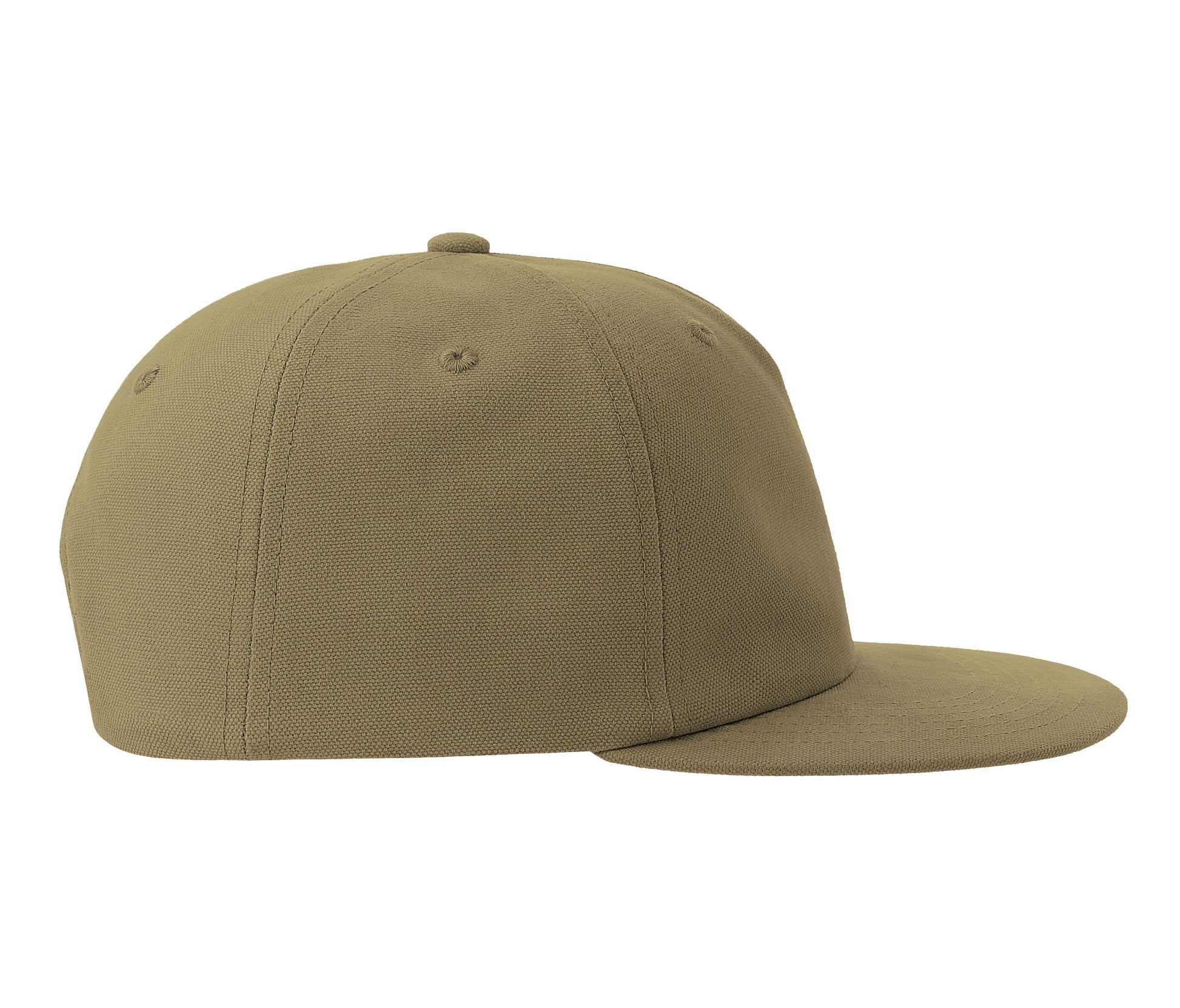 Casquette Vintage Visière Plate - Olive