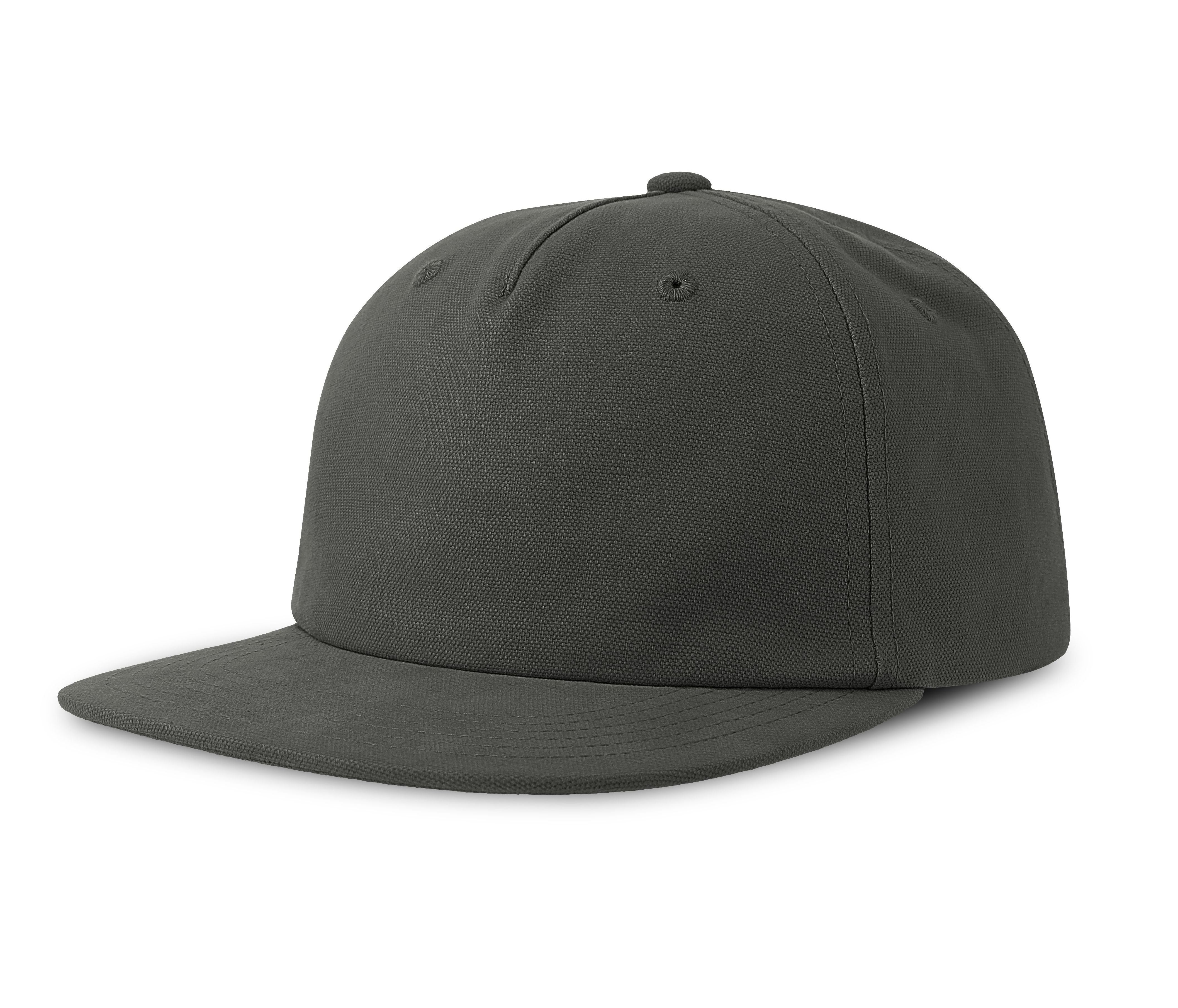 Casquette Vintage Visière Plate - Dark Grey