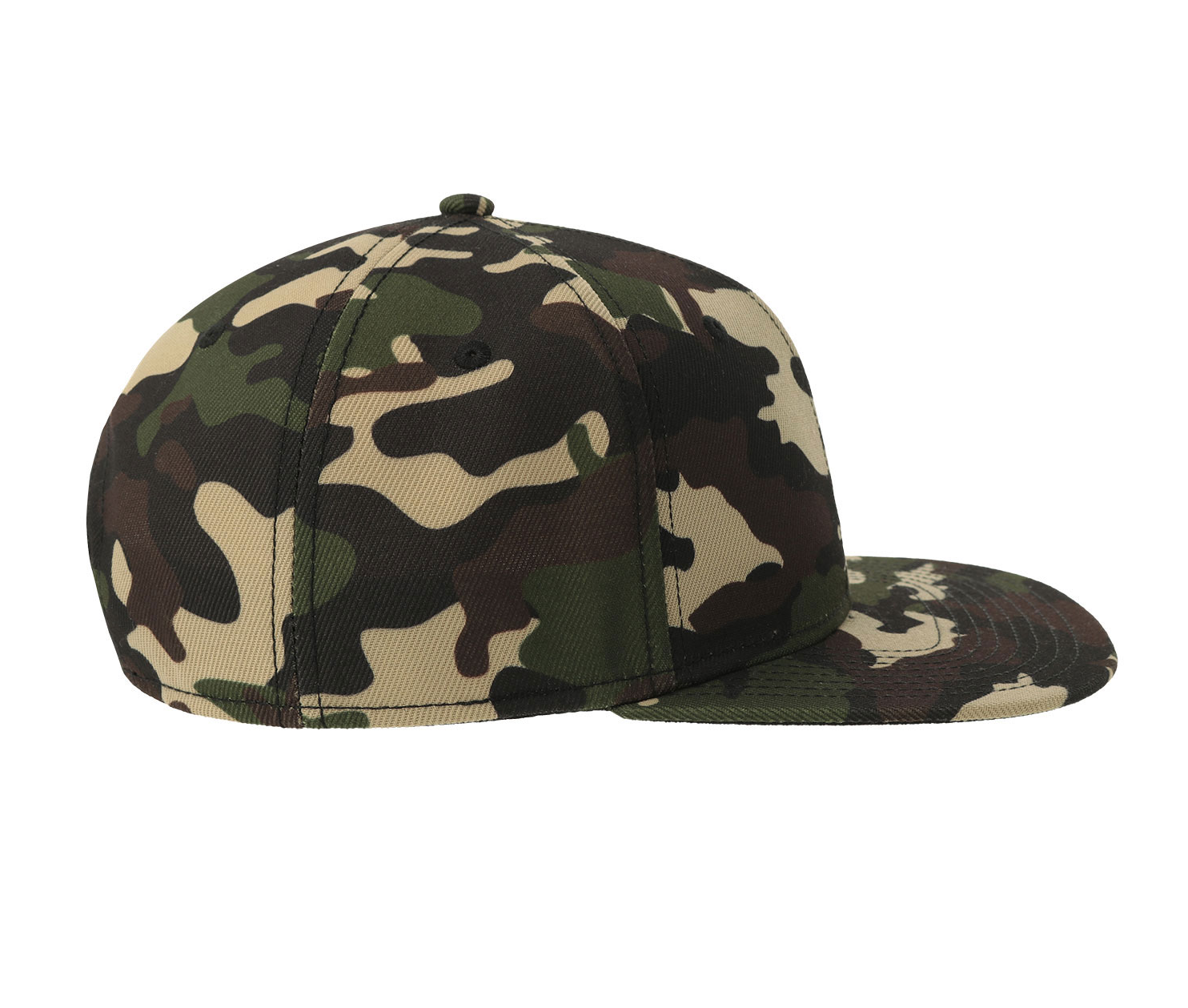 Casquette Snap Visière Plate - Camouflage/black
