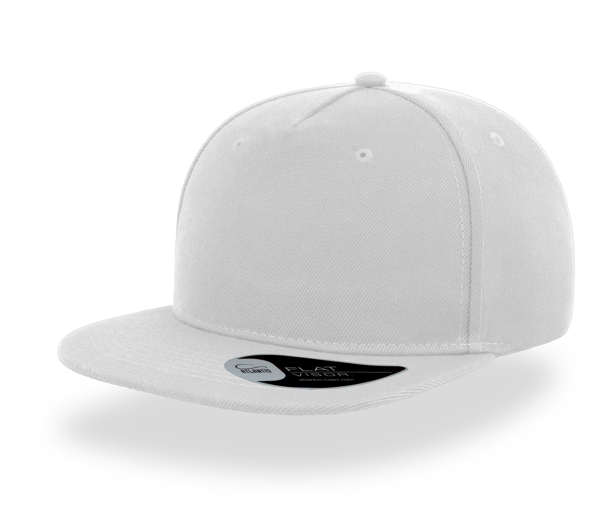 Casquette Visière Plate 5 Pans - White