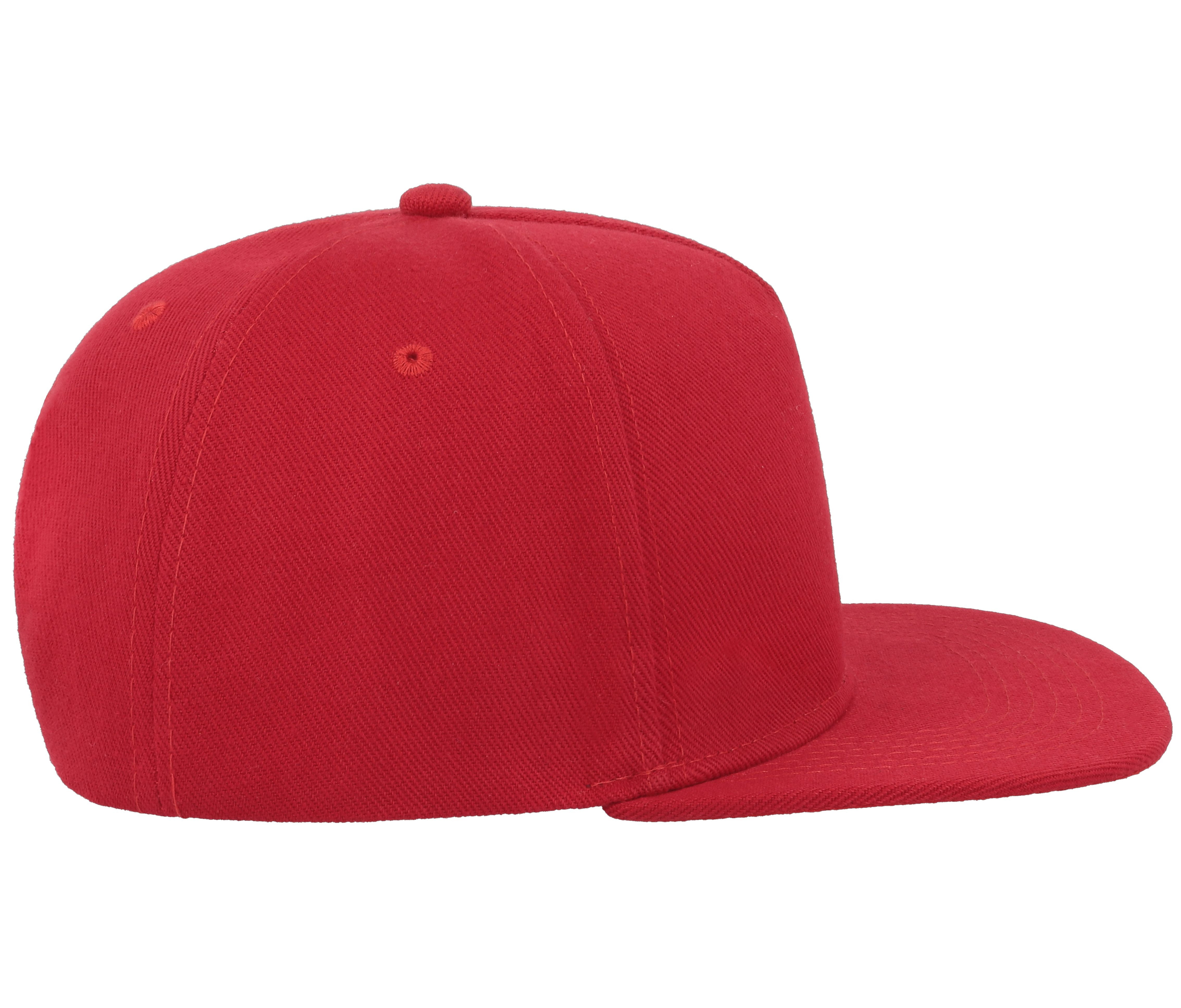 Casquette Visière Plate 5 Pans - Red