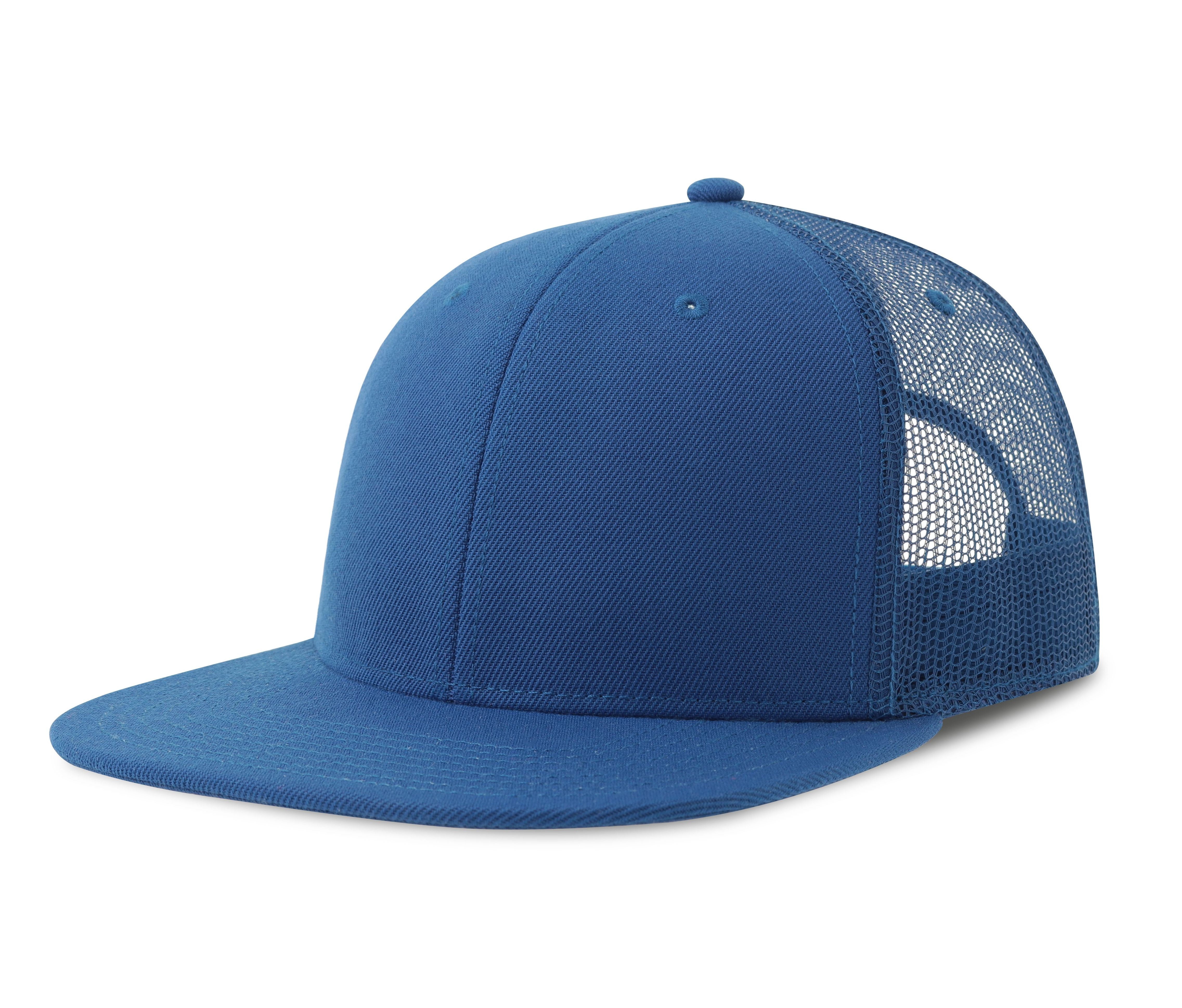 Casquette Visière Plate Style Trucker - Royal / Royal