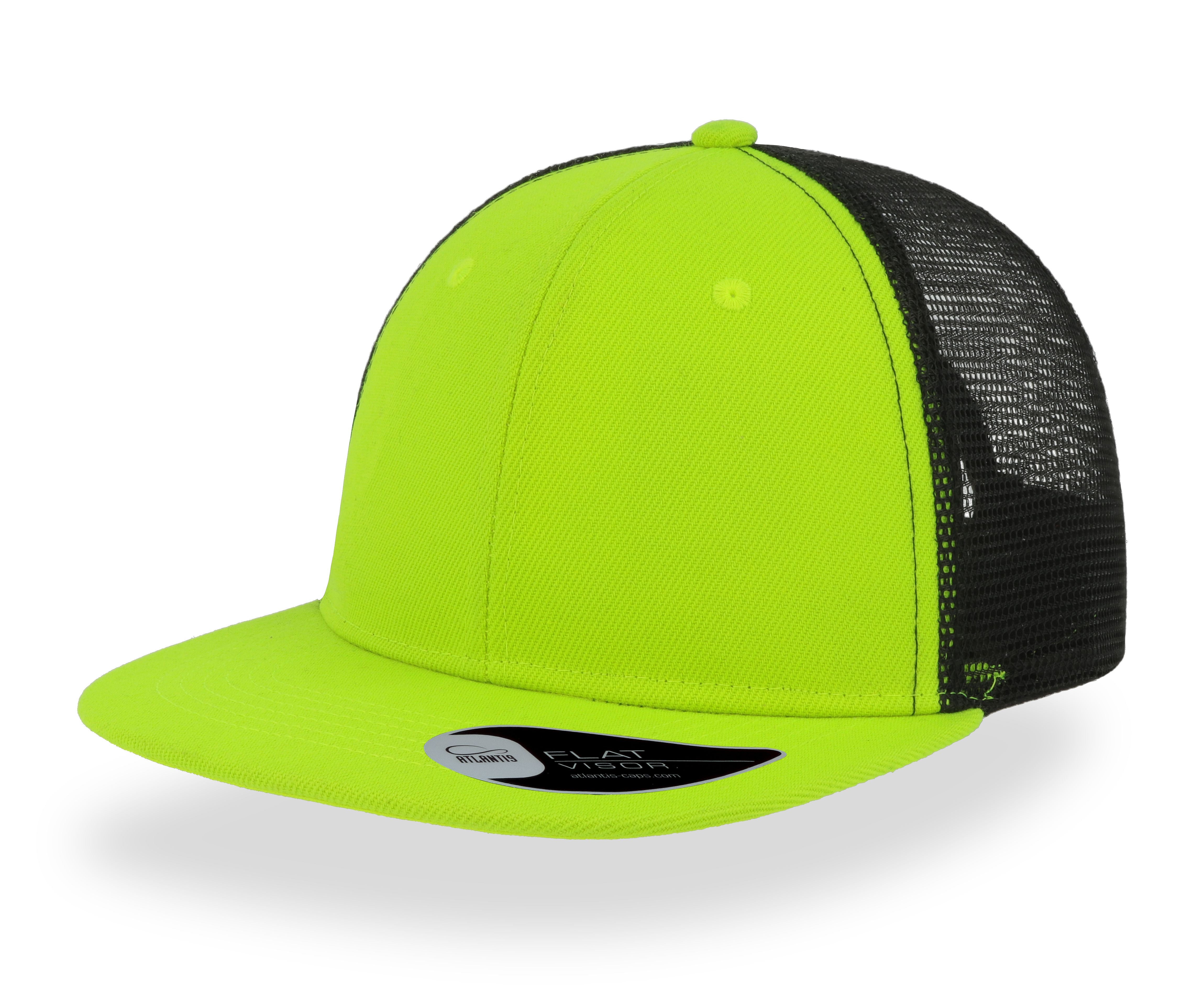 Casquette Visière Plate Style Trucker - Yellow / Black