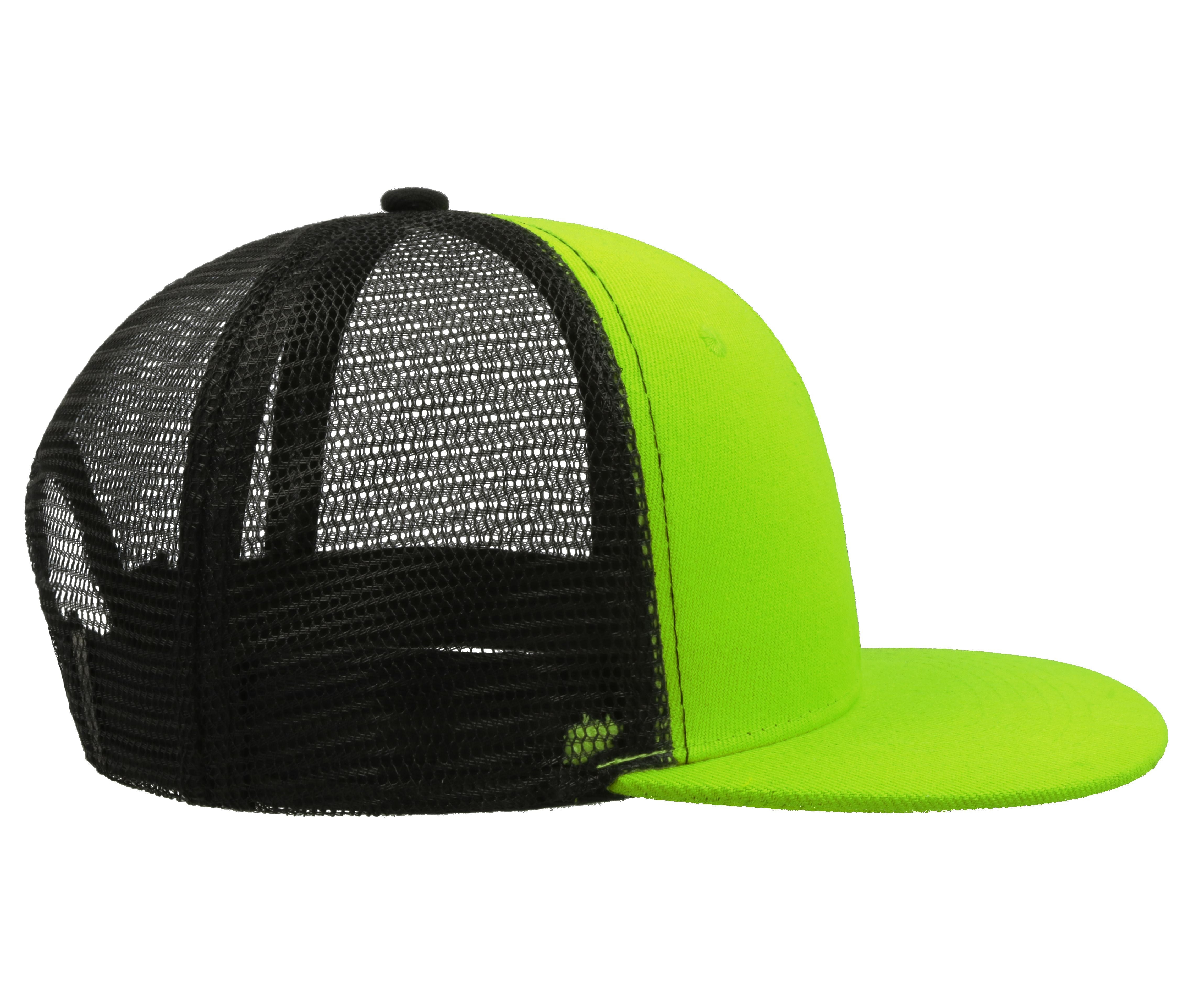 Casquette Visière Plate Style Trucker - Yellow / Black