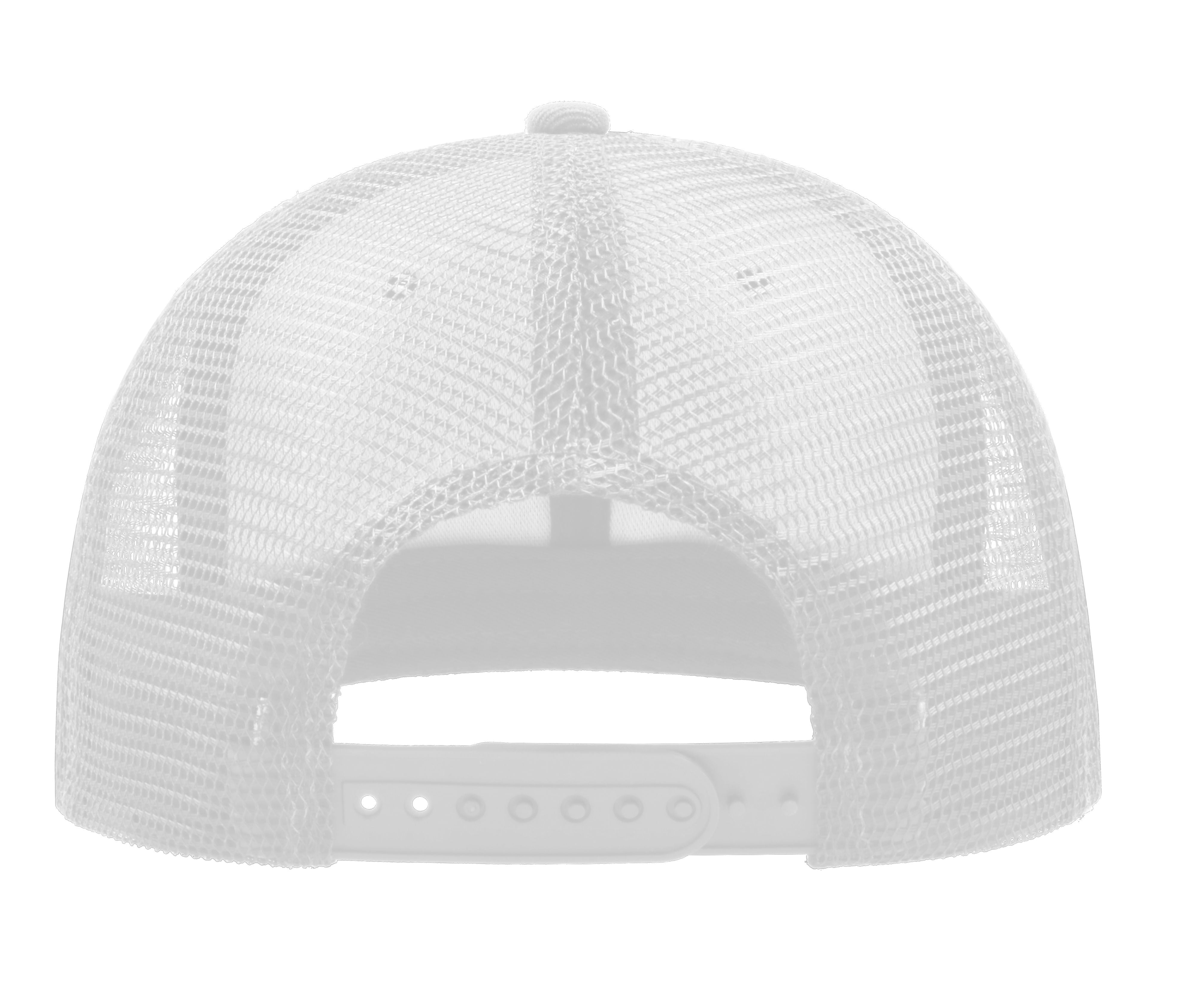 Casquette Visière Plate Style Trucker - White / White