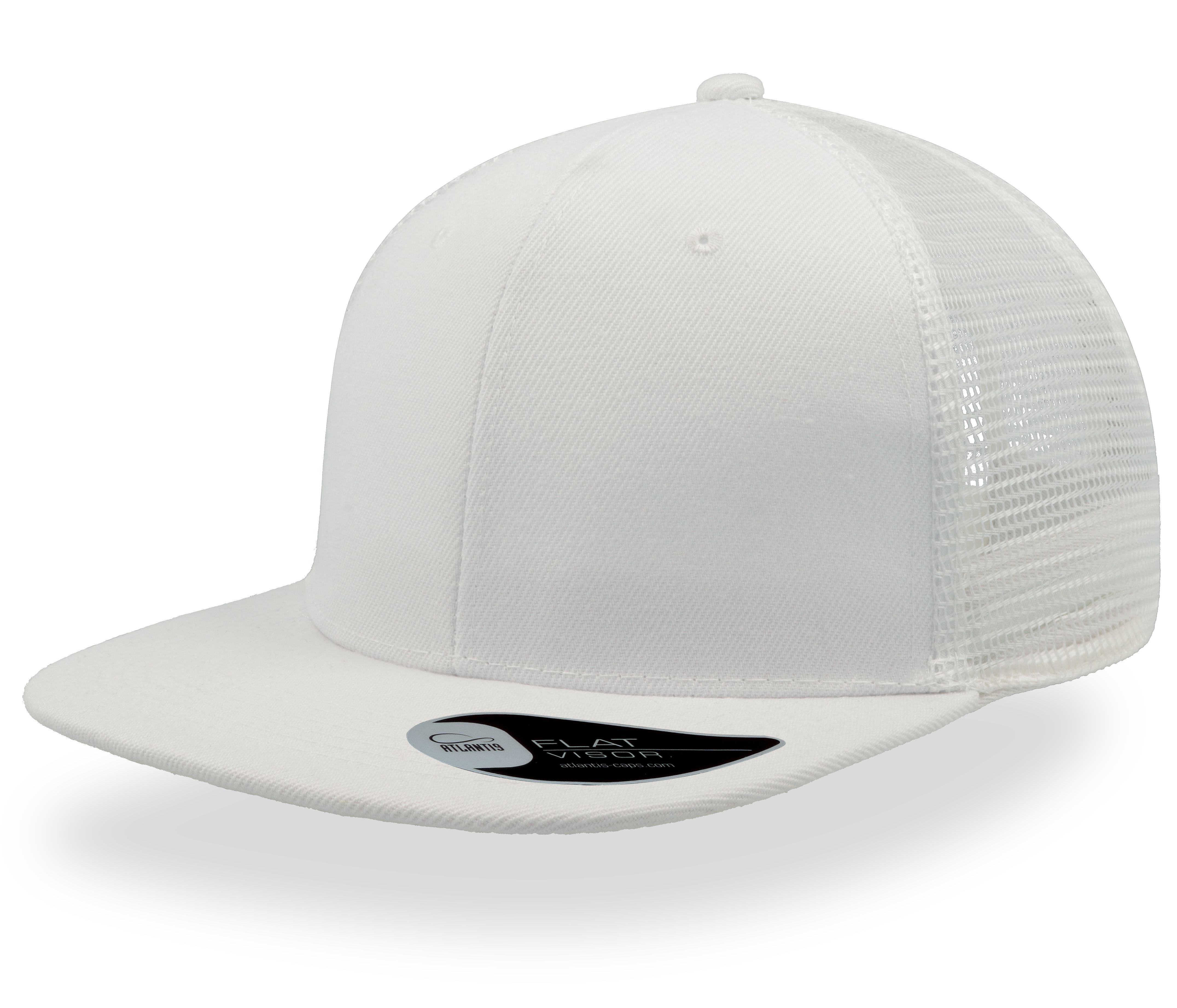 Casquette Visière Plate Style Trucker - Red / Red
