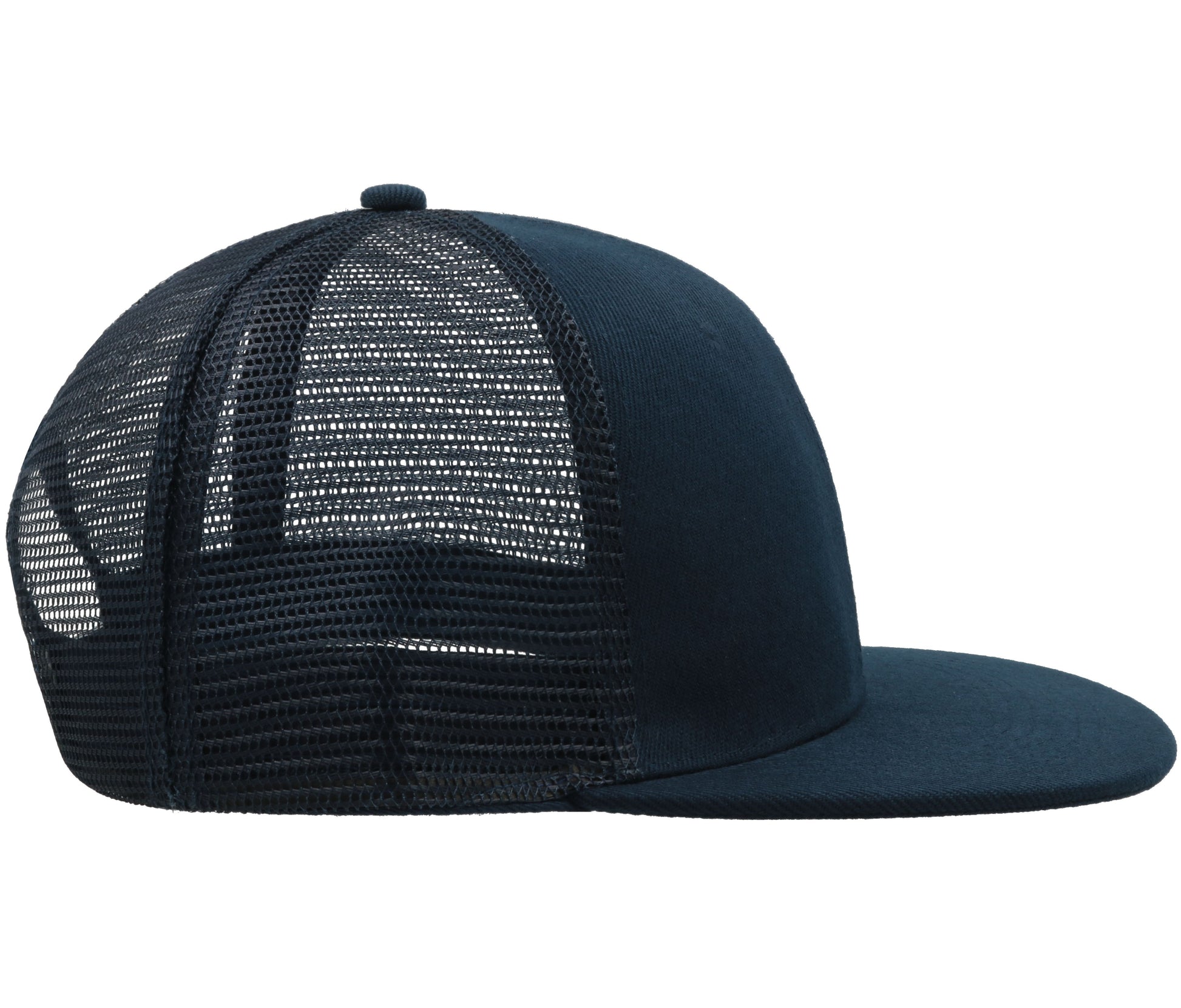 Casquette Visière Plate Style Trucker - Navy / Navy