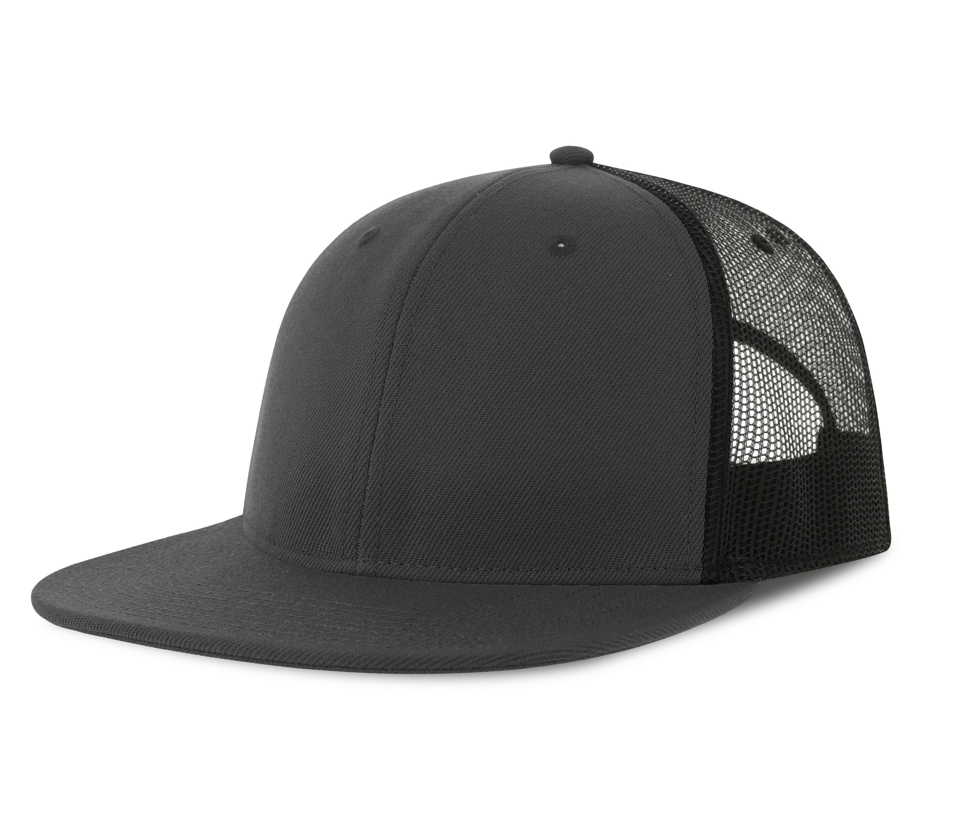 Casquette Visière Plate Style Trucker - Dark Grey / Black