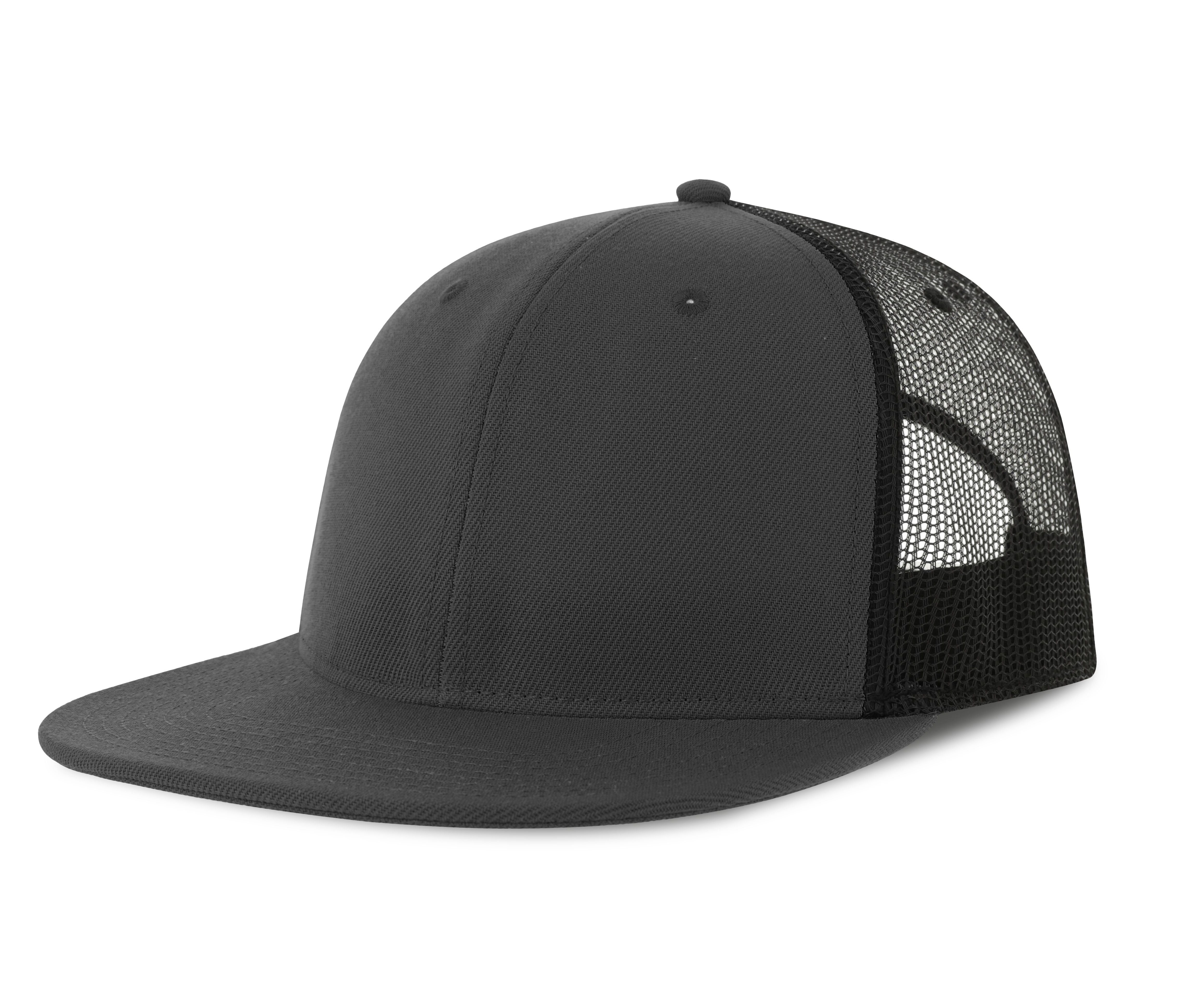 Casquette Visière Plate Style Trucker - Dark Grey / Black