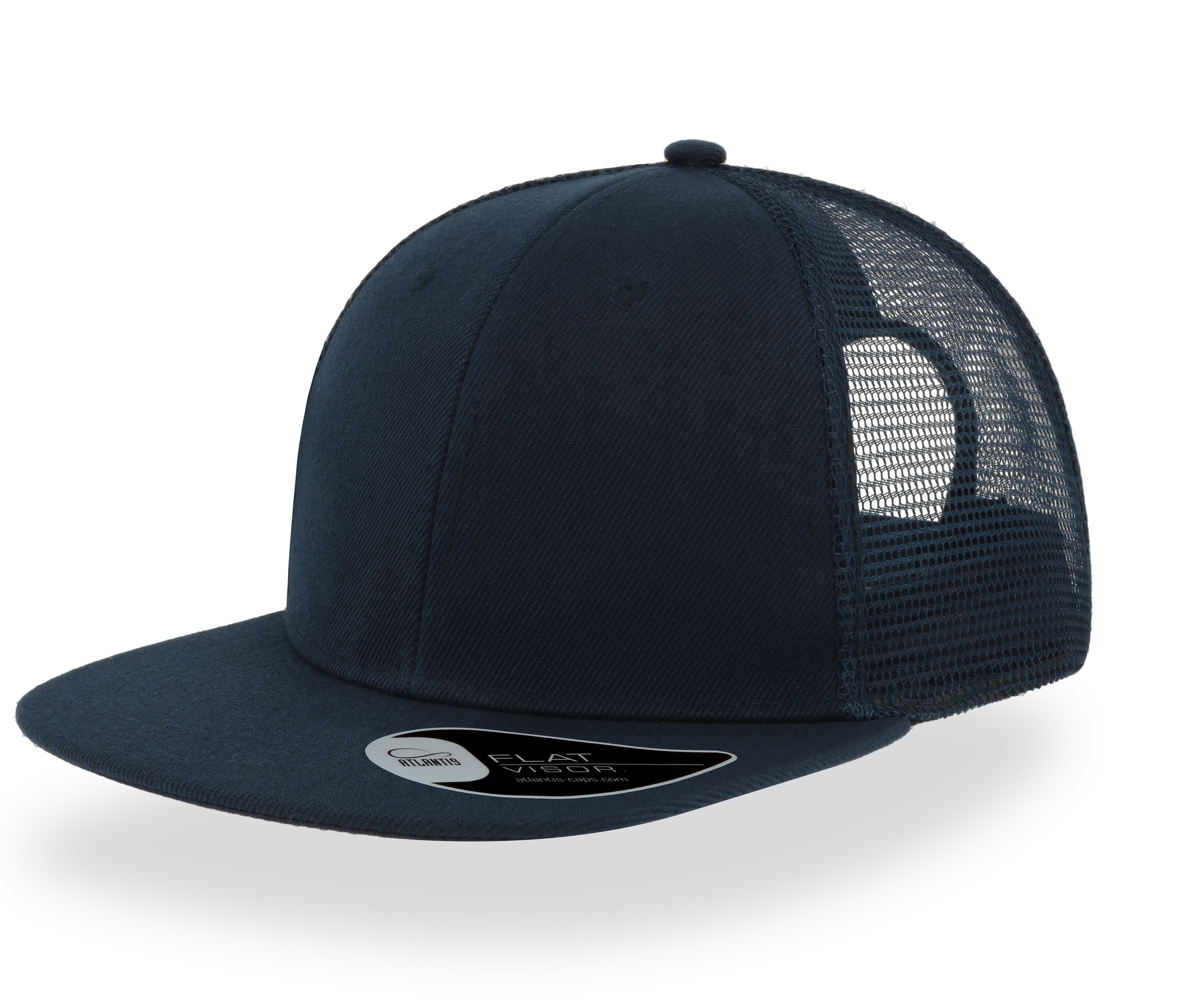 Casquette Visière Plate Style Trucker - Dark Grey / Black