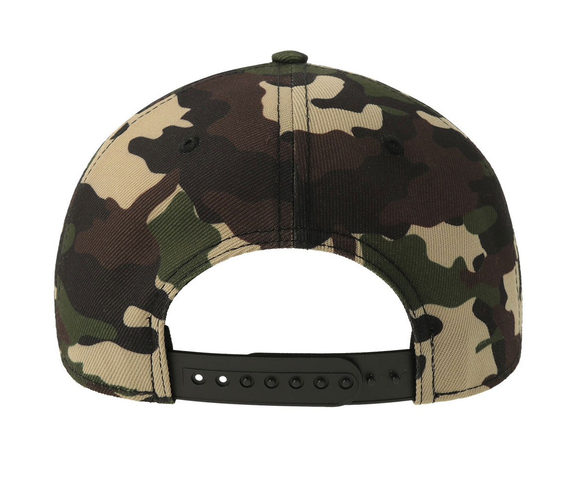 Casquette Baseball 6 Pans - Camouflage/black
